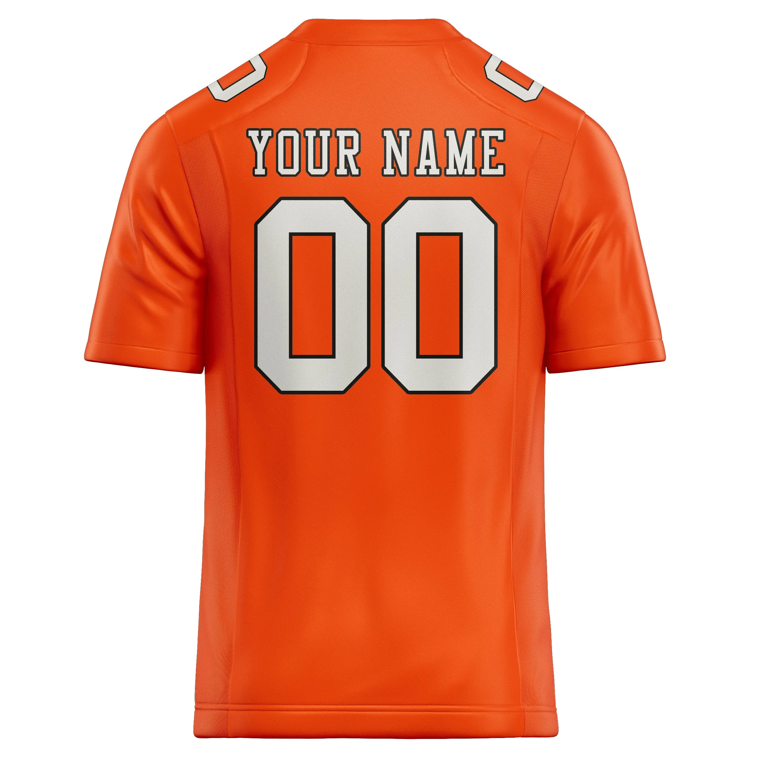 Custom Orange Red White Football Jersey sold by Tailorly product image thumbnail 3