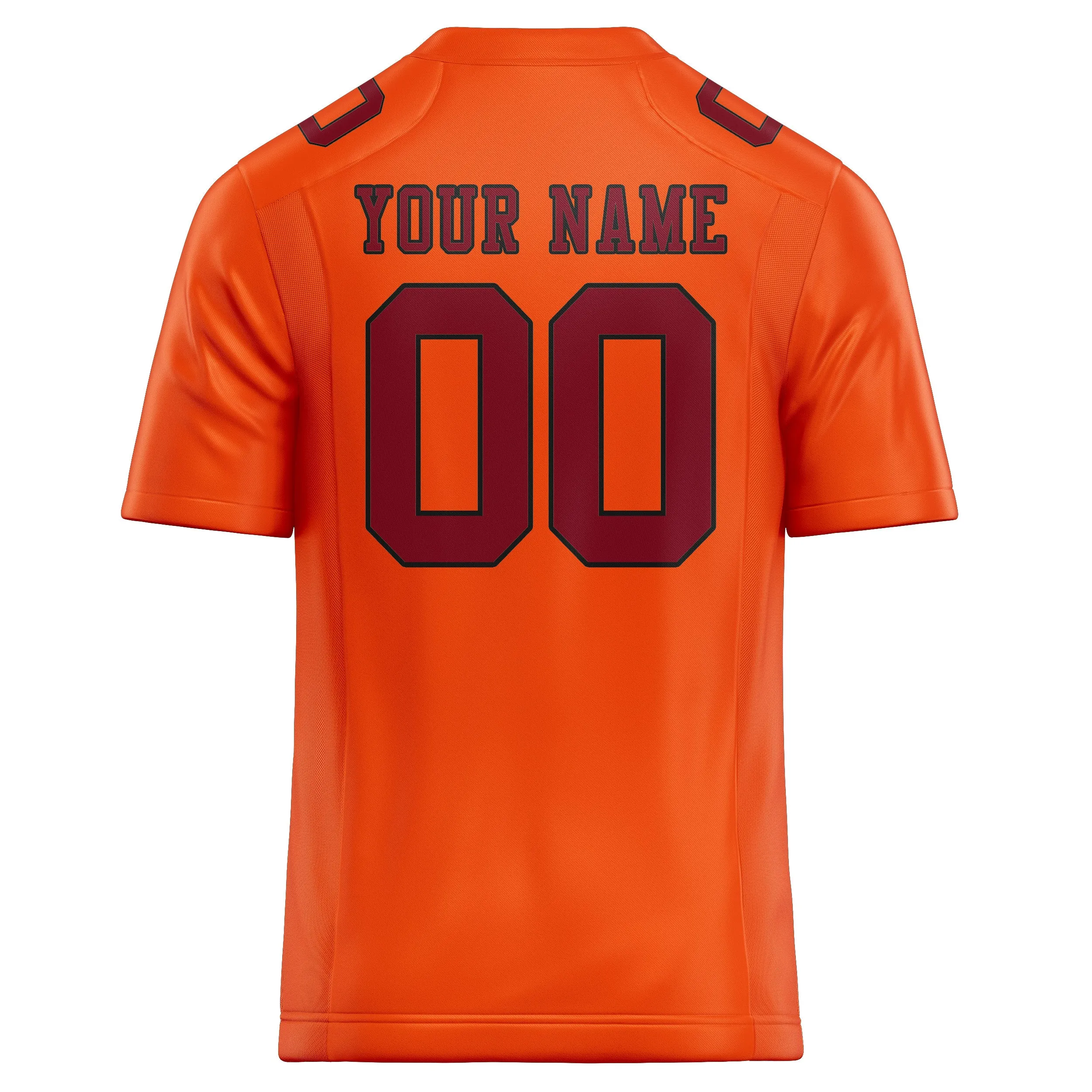 Custom Orange Red Crimson Red Football Jersey sold by Tailorly product image thumbnail 3