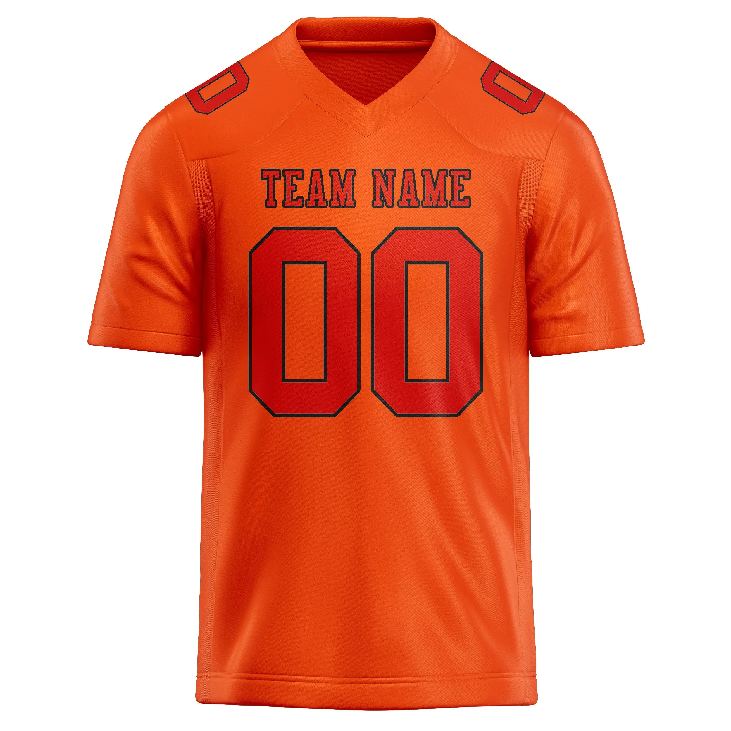 Custom Orange Red Orange Red Football Jersey sold by Tailorly product image thumbnail 2