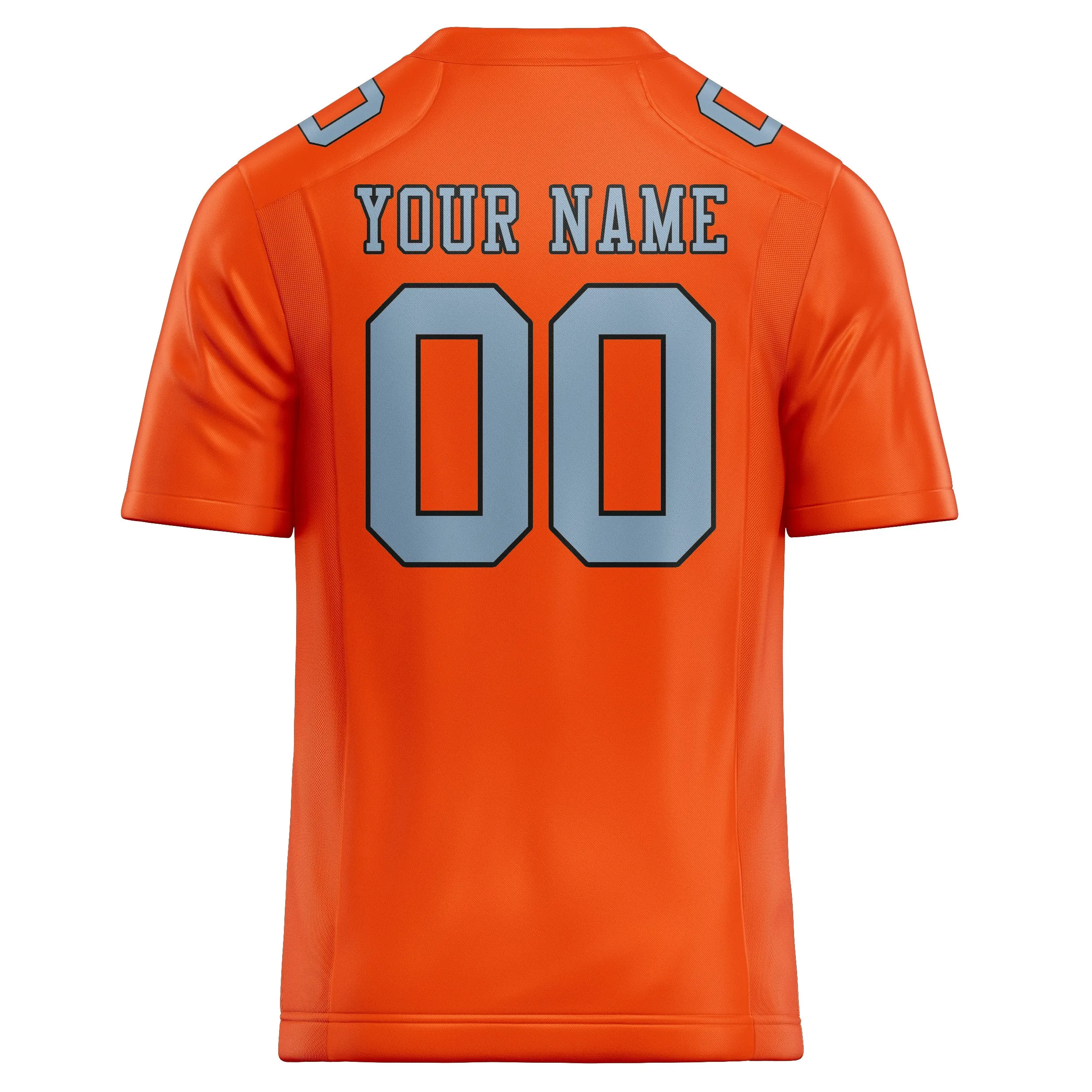 Custom Orange Red Light Blue Football Jersey sold by Tailorly product image thumbnail 3