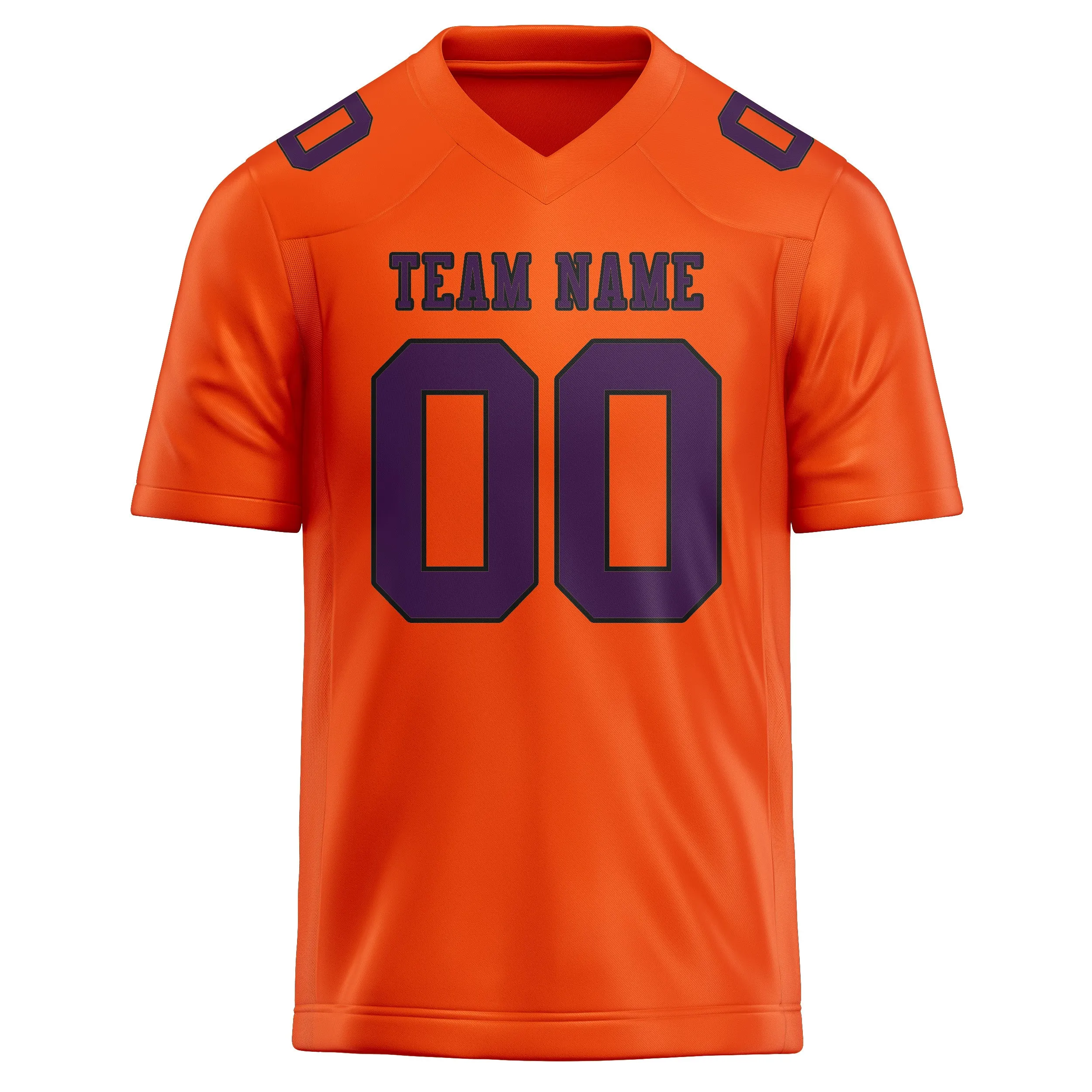 Custom Orange Red Purple Football Jersey sold by Tailorly product image thumbnail 2