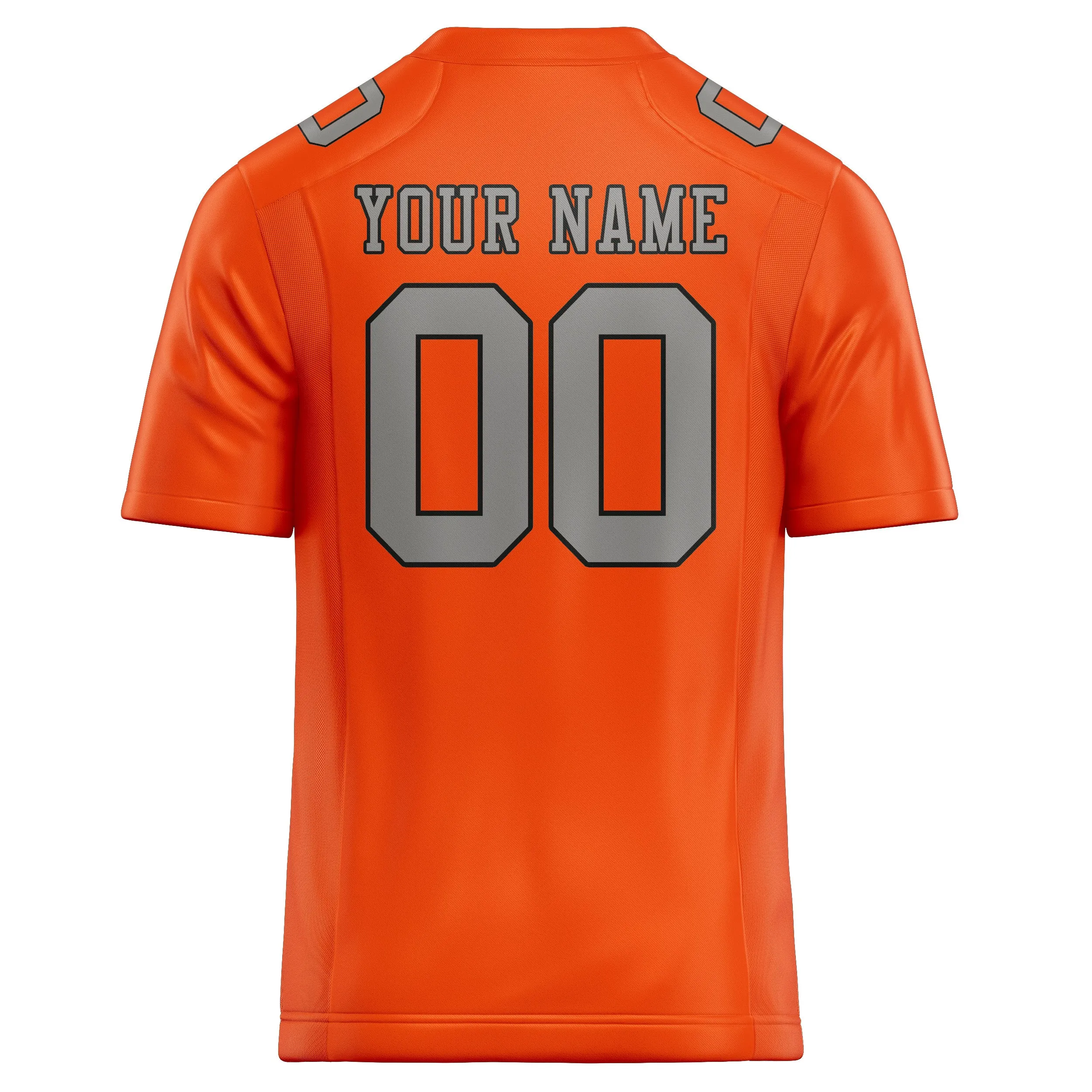Custom Orange Red Gray Football Jersey sold by Tailorly product image thumbnail 3