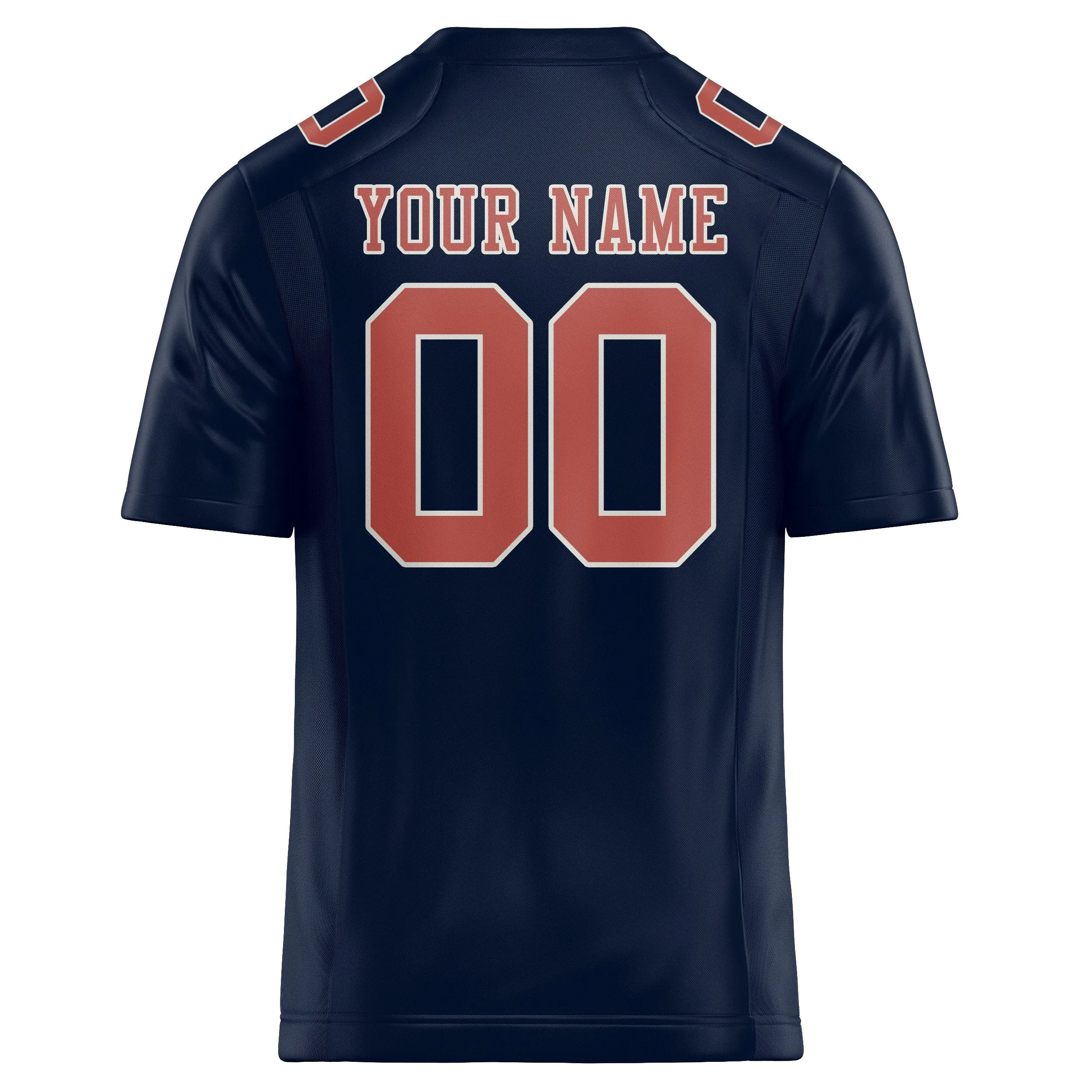 Custom Navy Copper Rose Football Jersey sold by Tailorly product image thumbnail 3
