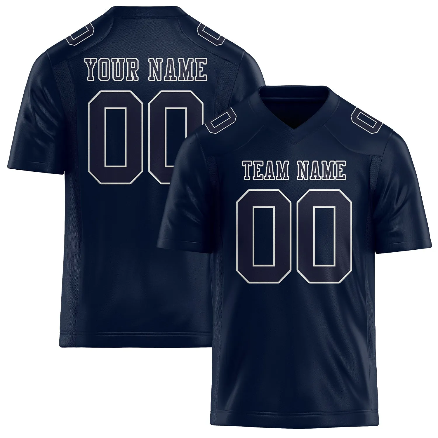 Custom Navy Navy Football Jersey sold by Tailorly