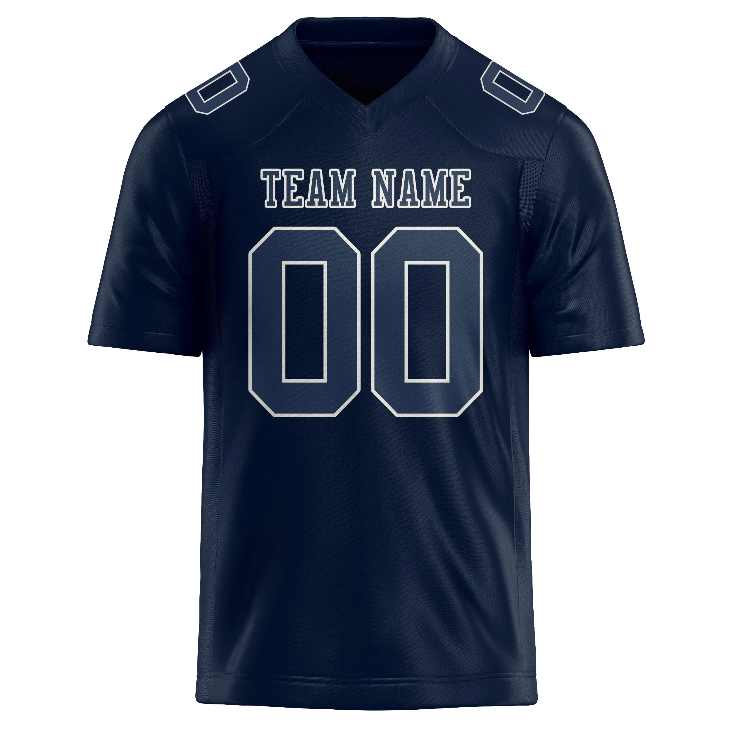 Custom Navy Blue Football Jersey sold by Tailorly product image thumbnail 2
