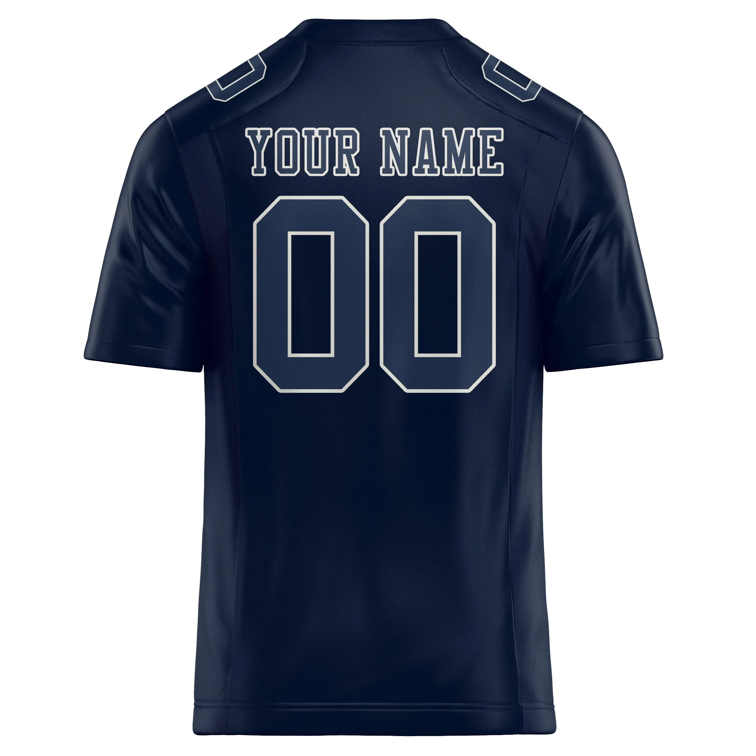 Custom Navy Blue Football Jersey sold by Tailorly product image thumbnail 3