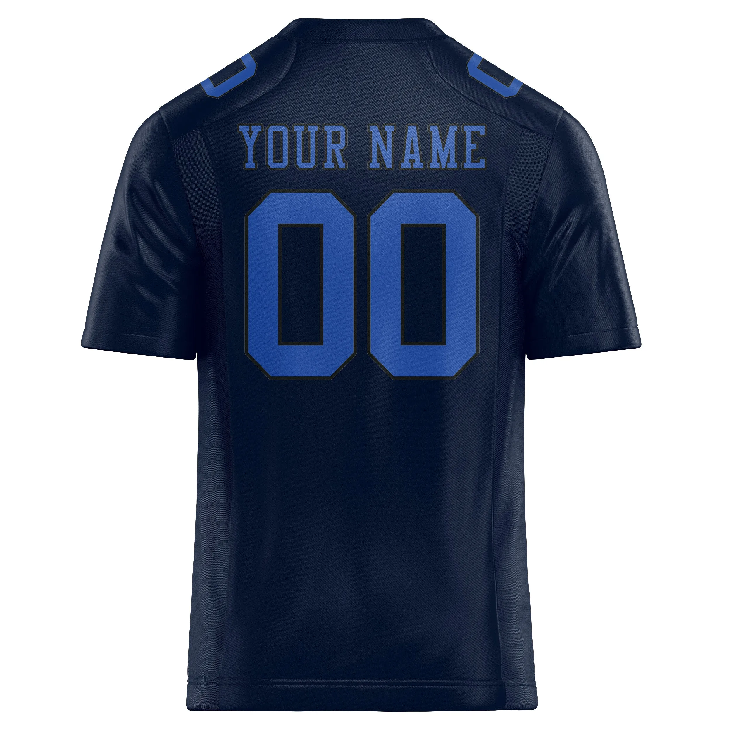 Custom Navy Sky Blue Football Jersey sold by Tailorly product image thumbnail 3