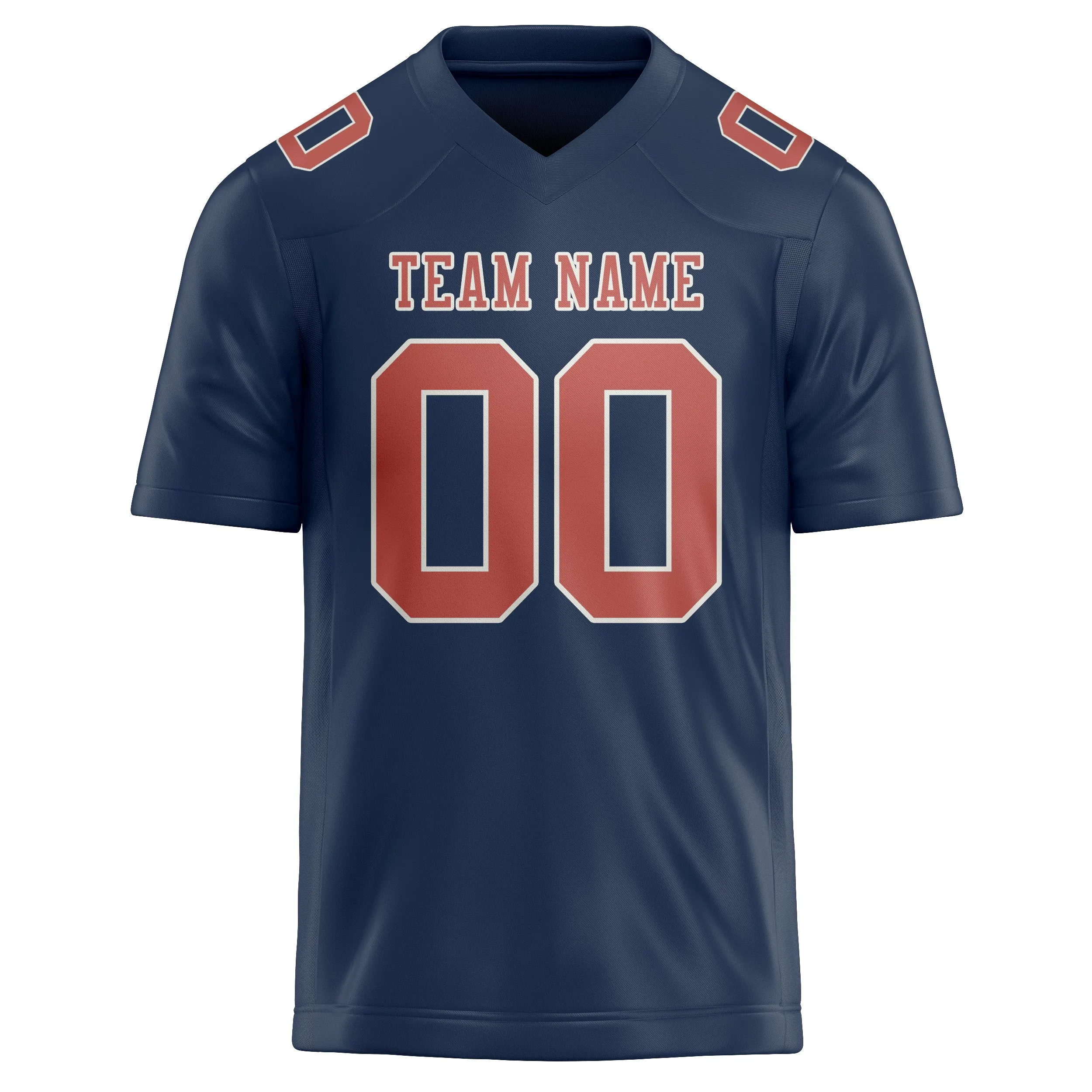 Custom Blue Copper Rose Football Jersey sold by Tailorly product image thumbnail 2