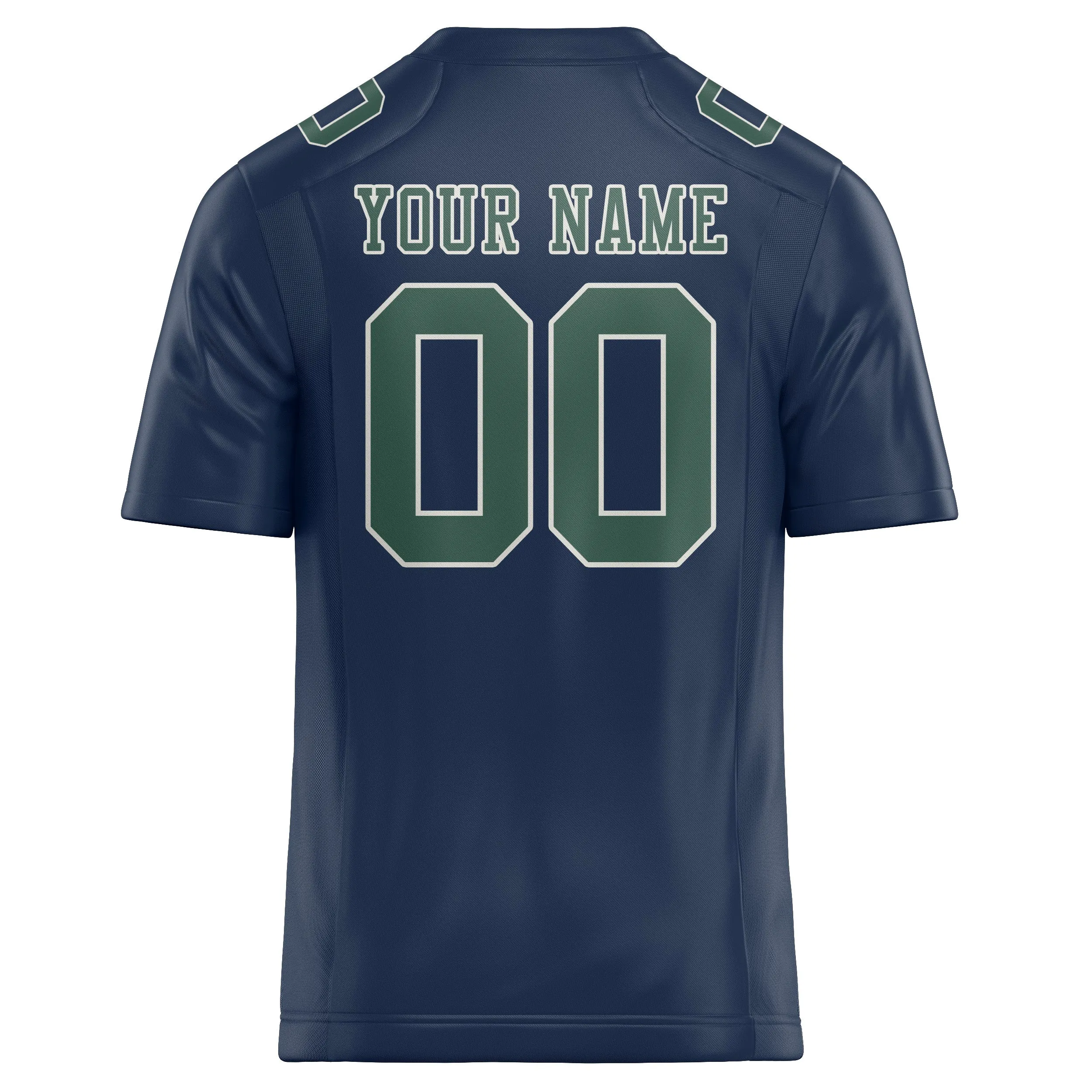 Custom Blue Blue Green Football Jersey sold by Tailorly product image thumbnail 3