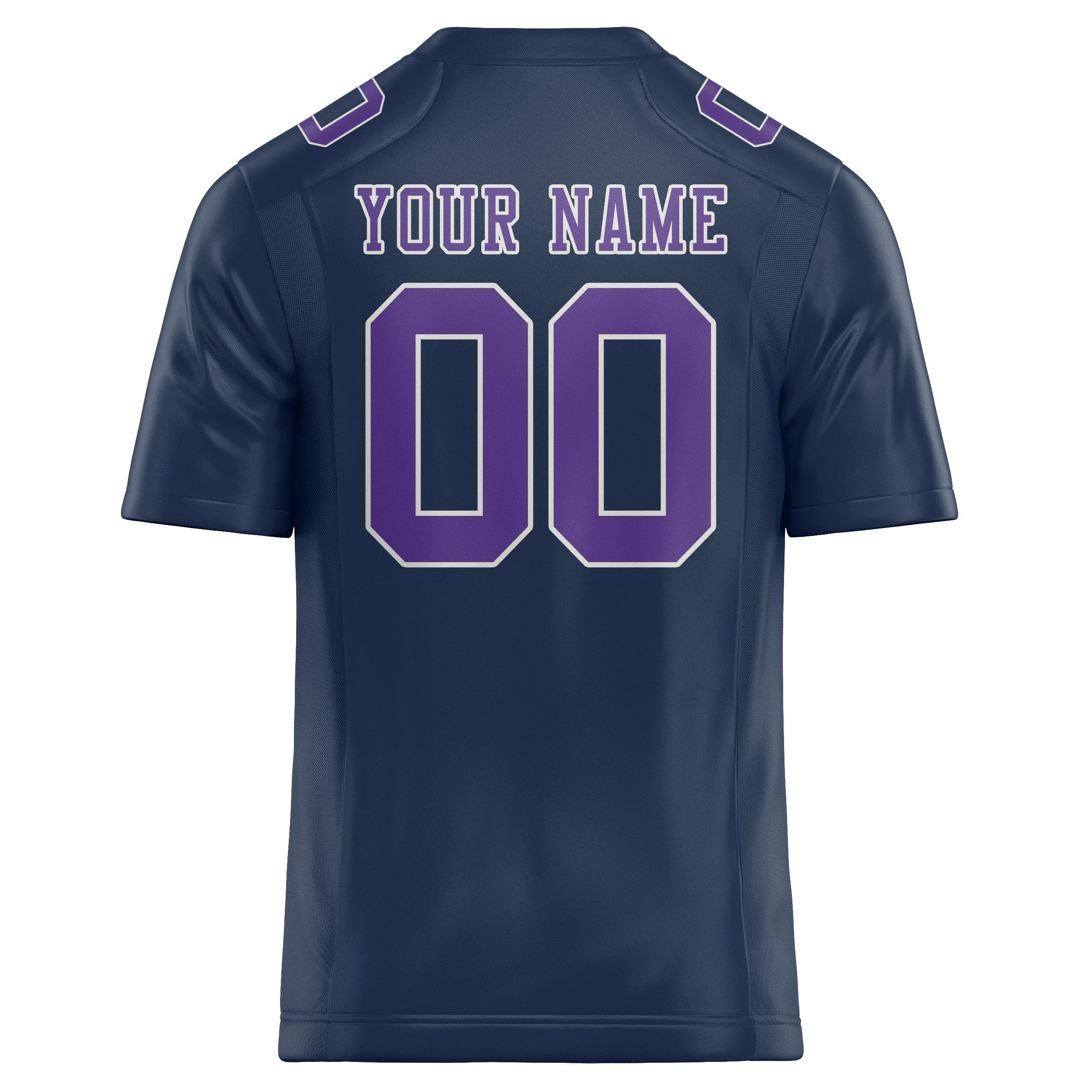 Custom Blue Light Purple Football Jersey sold by Tailorly product image thumbnail 3