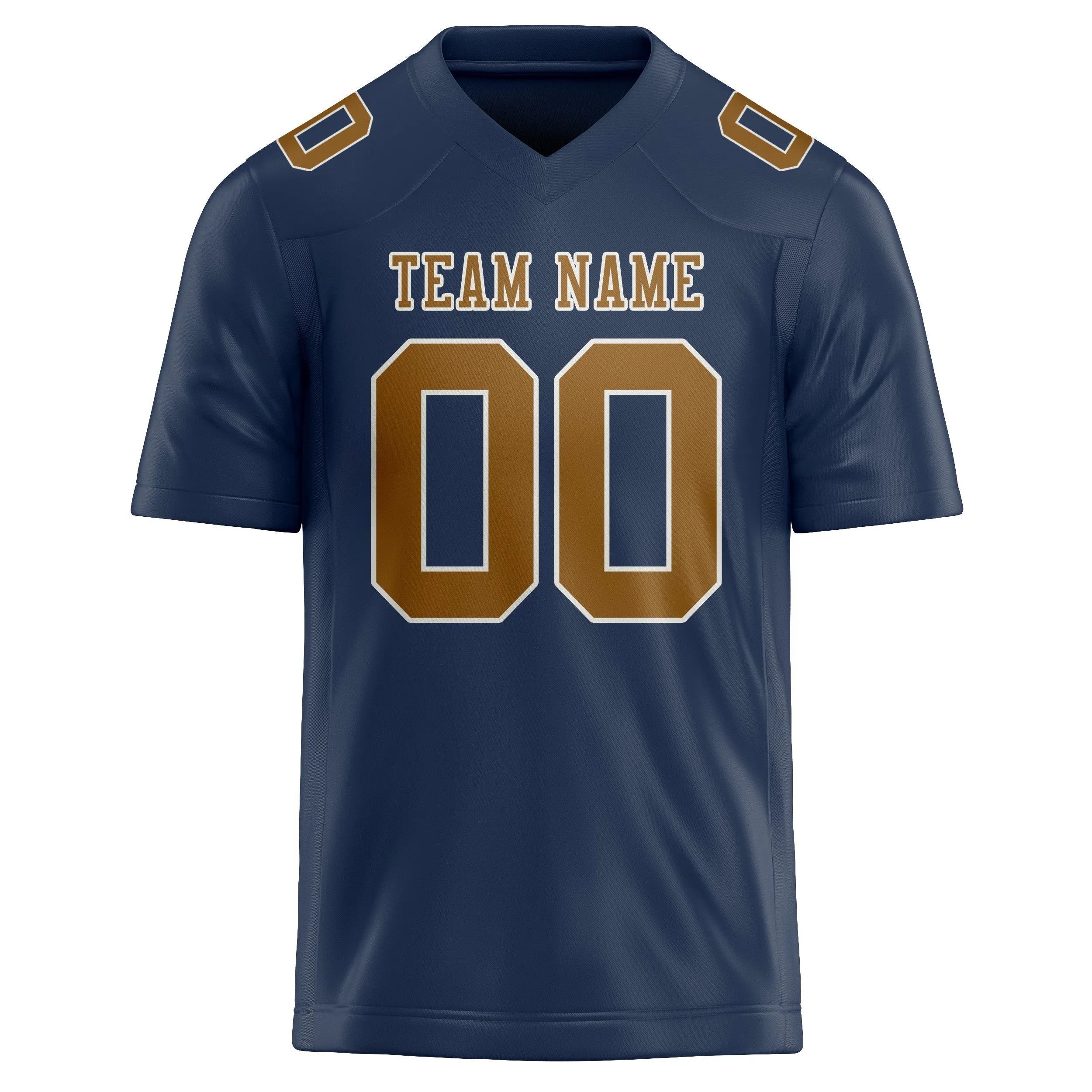 Custom Blue Khaki Football Jersey sold by Tailorly product image thumbnail 2