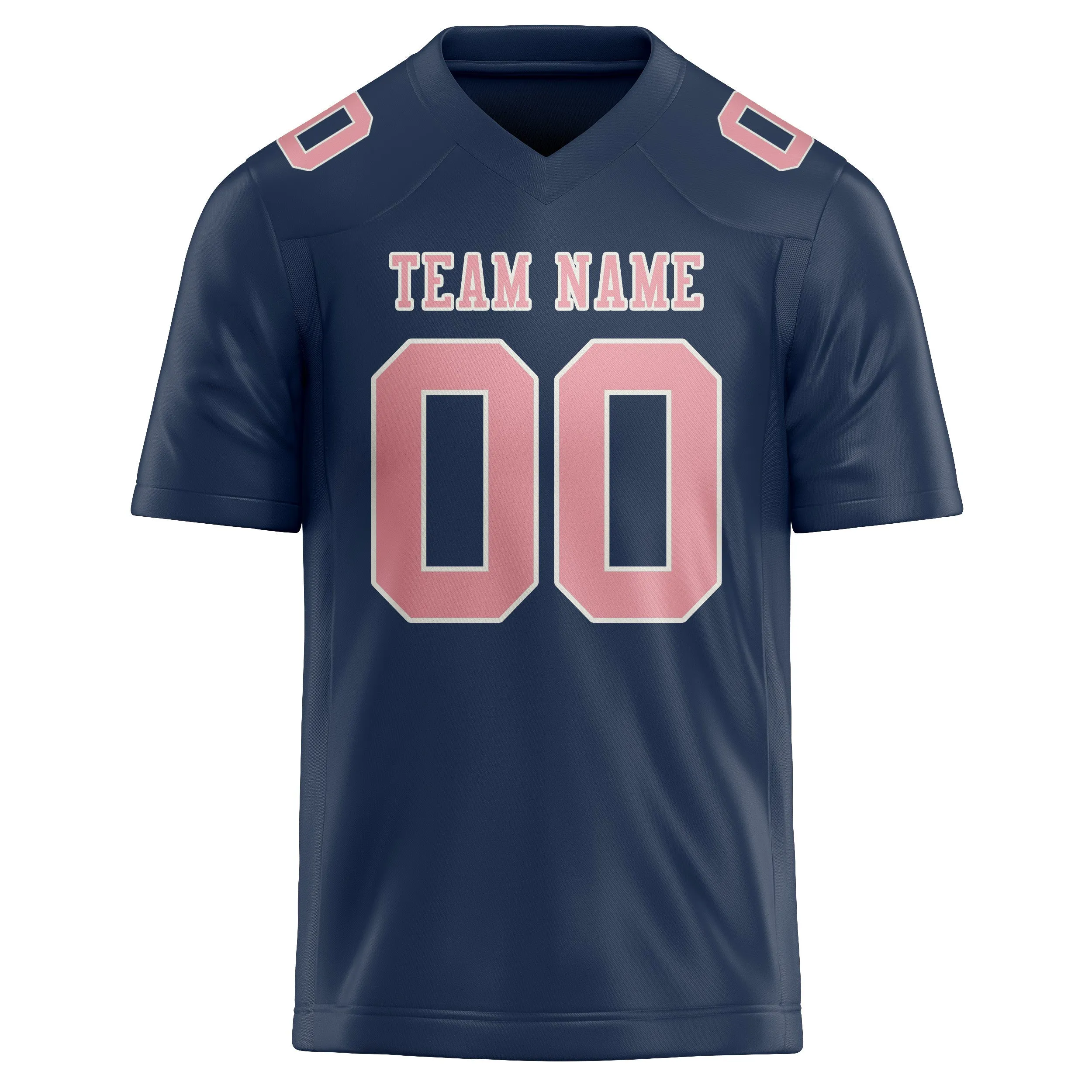 Custom Blue Light Pink Football Jersey sold by Tailorly product image thumbnail 2