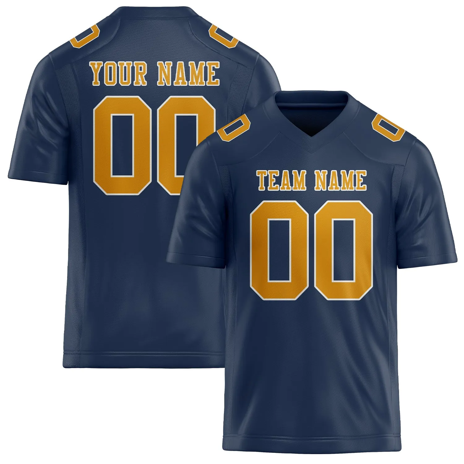 Custom Blue Yellow Football Jersey sold by Tailorly