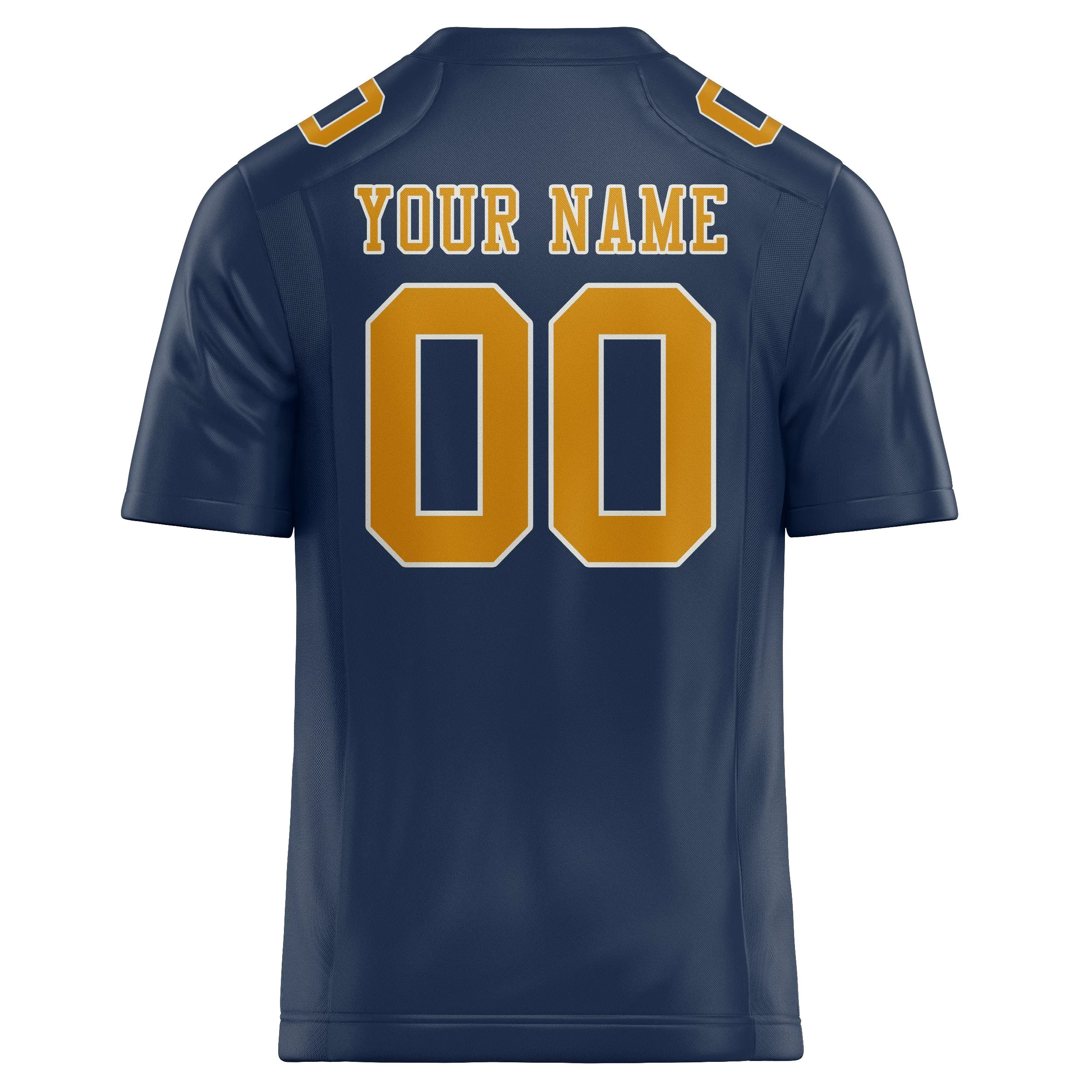 Custom Blue Yellow Football Jersey sold by Tailorly product image thumbnail 3