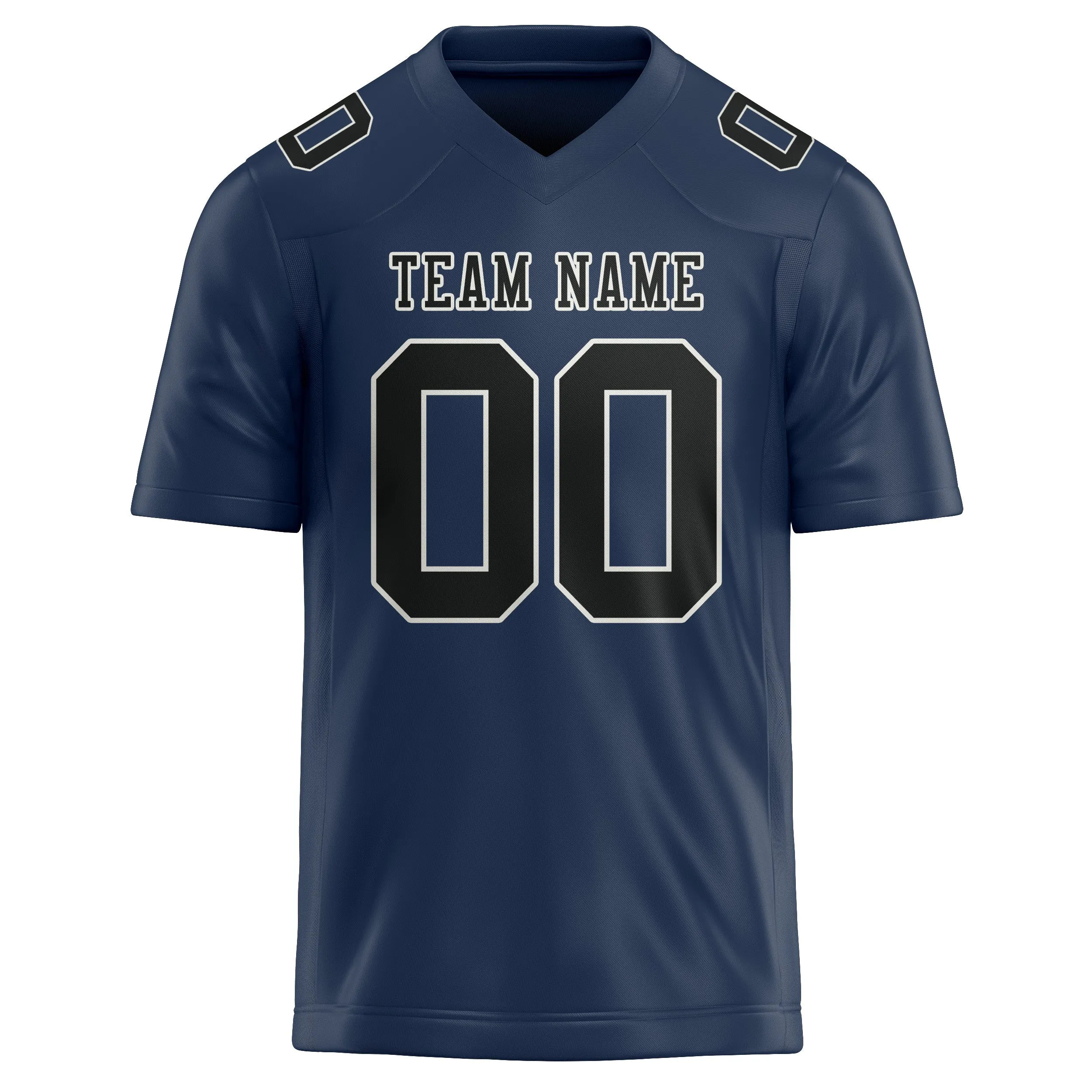 Custom Blue Black Football Jersey sold by Tailorly product image thumbnail 2
