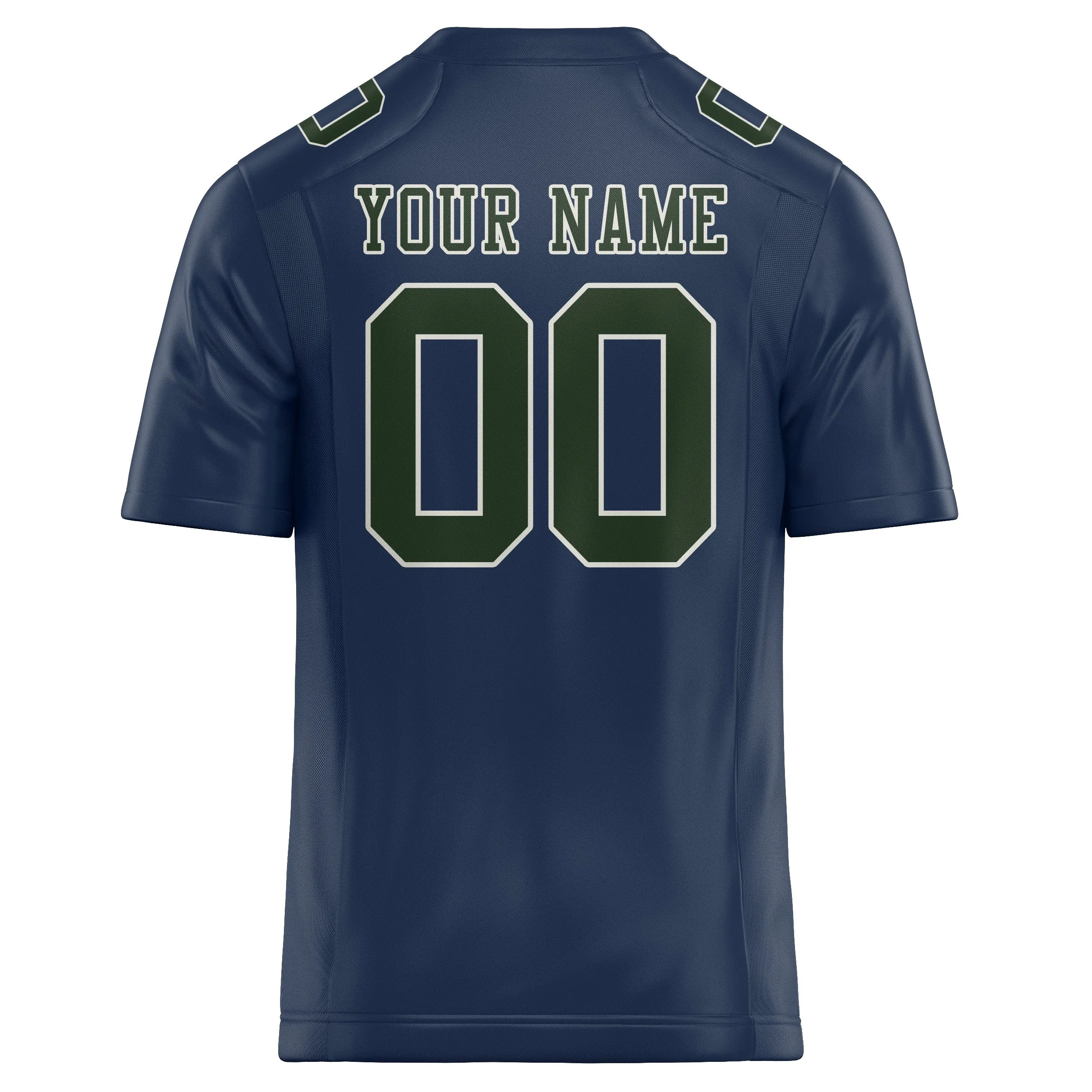 Custom Blue Dark Green Football Jersey sold by Tailorly product image thumbnail 3