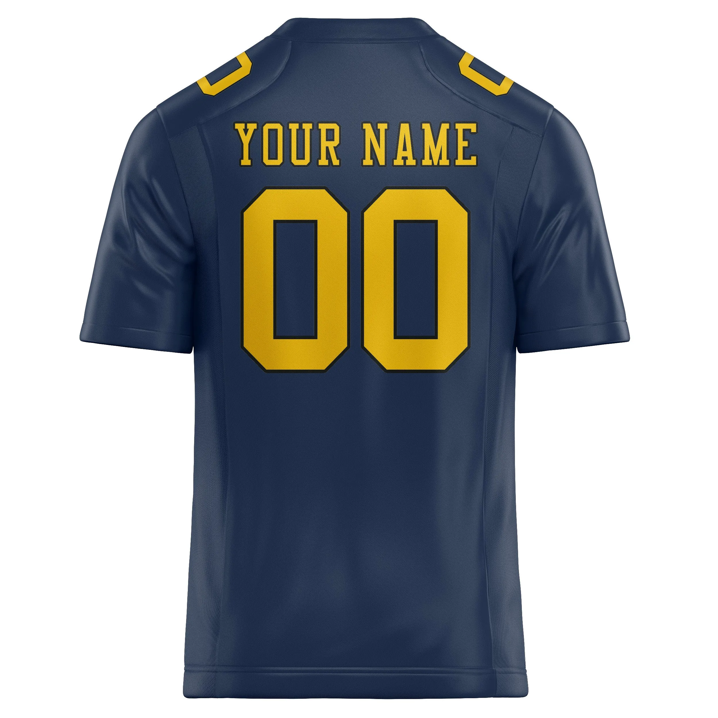 Custom Blue Gold Football Jersey sold by Tailorly product image thumbnail 3
