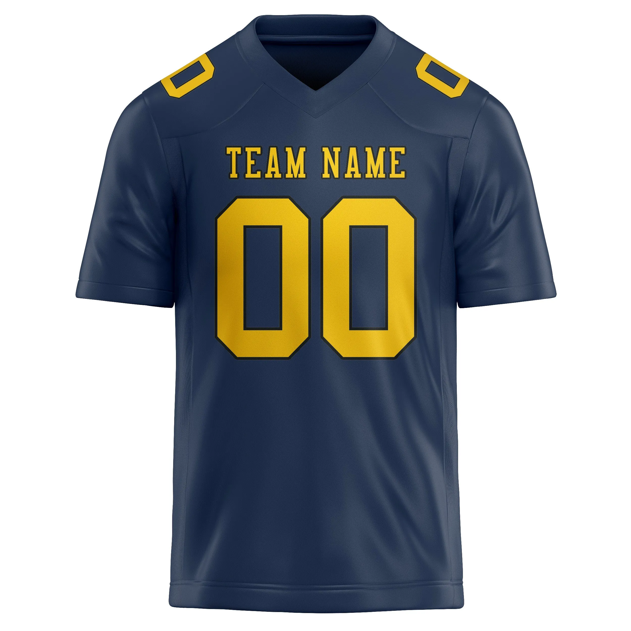 Custom Blue Gold Football Jersey sold by Tailorly product image thumbnail 2
