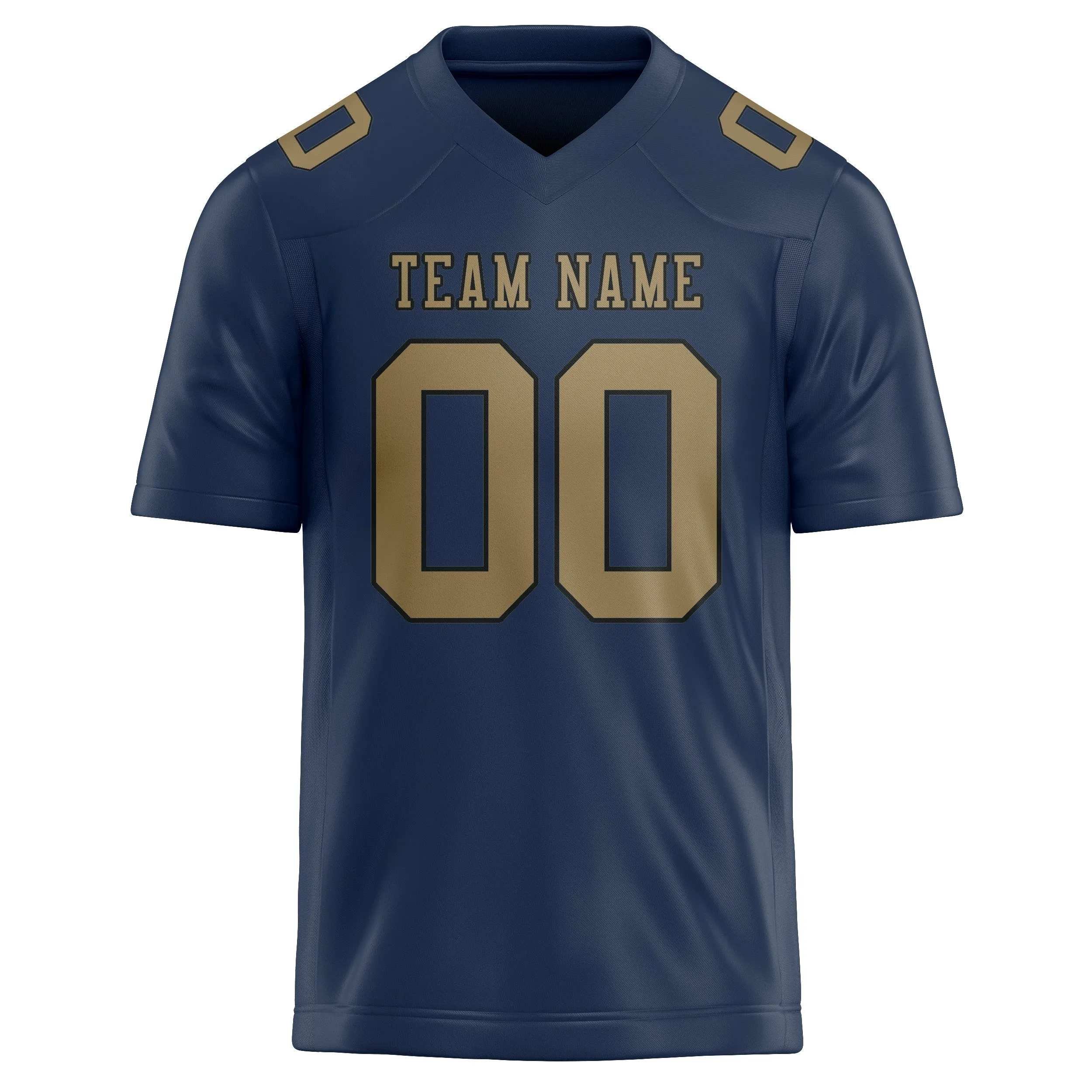 Custom Blue Light Khaki Football Jersey sold by Tailorly product image thumbnail 2