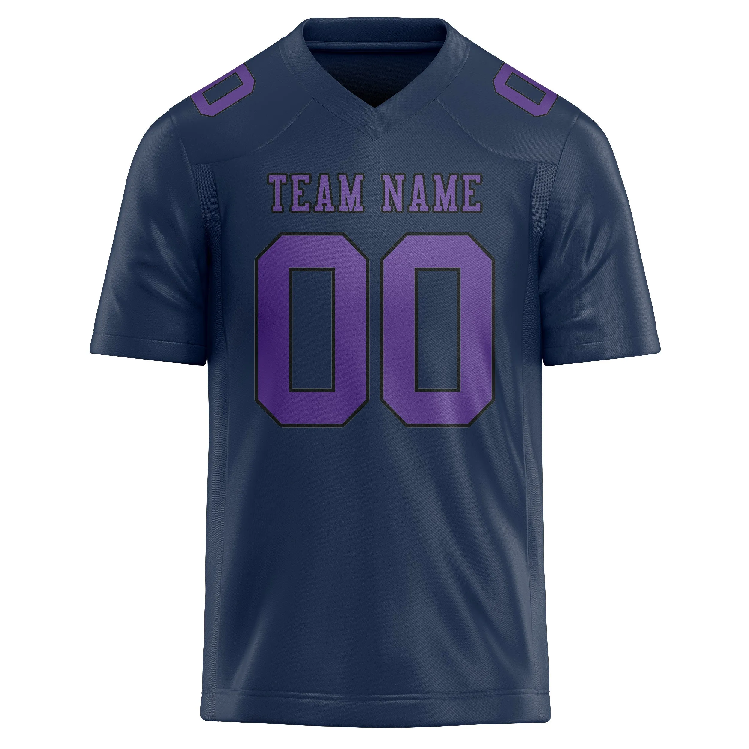 Custom Blue Light Purple Football Jersey sold by Tailorly product image thumbnail 2