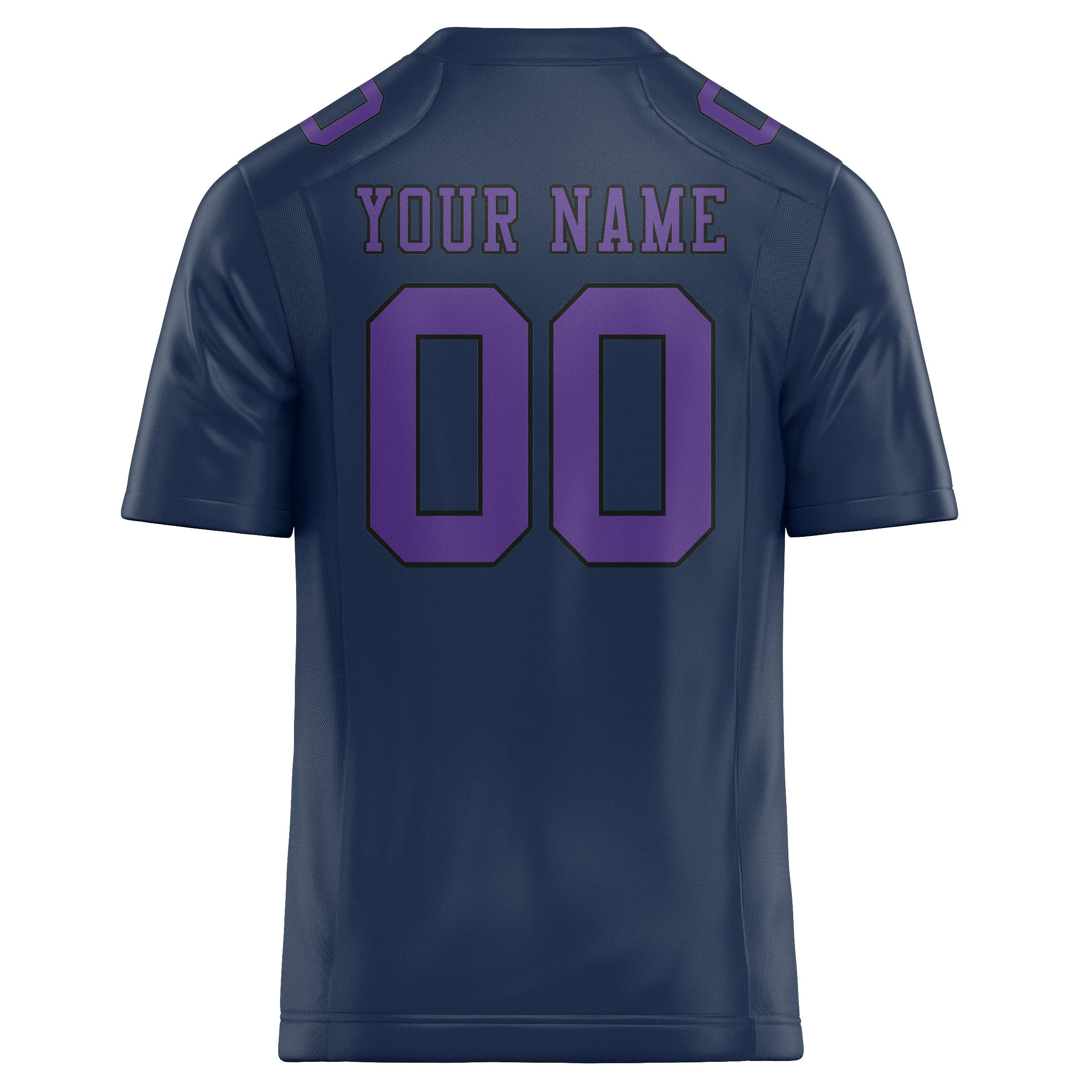 Custom Blue Light Purple Football Jersey sold by Tailorly product image thumbnail 3