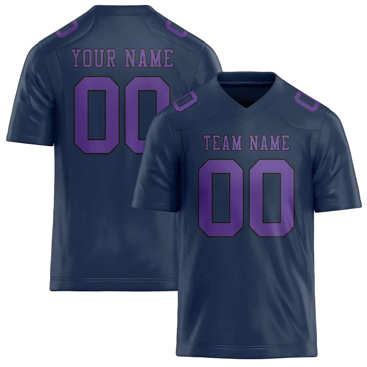 Custom Blue Light Purple Football Jersey sold by Tailorly