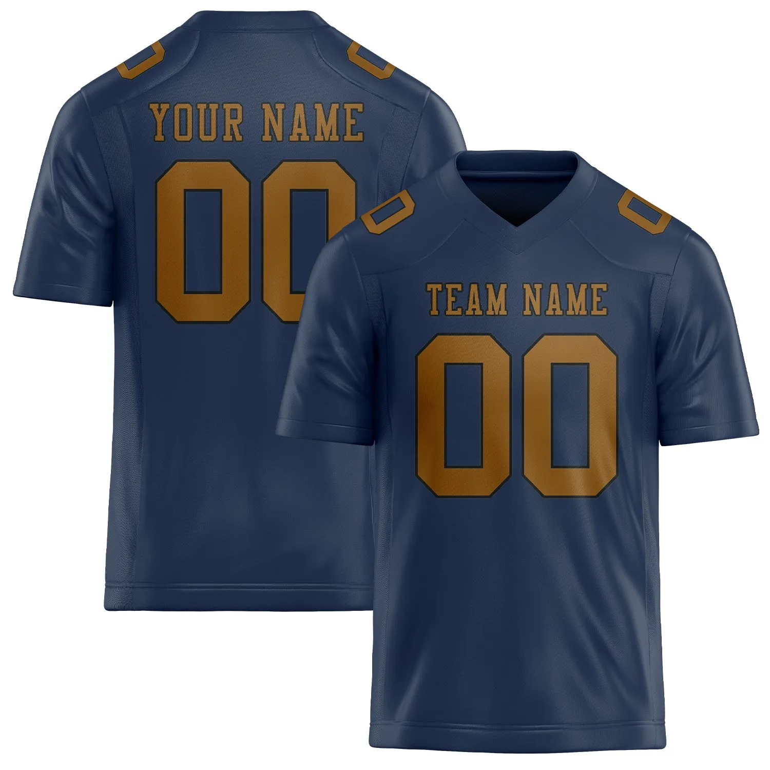 Custom Blue Khaki Football Jersey sold by Tailorly