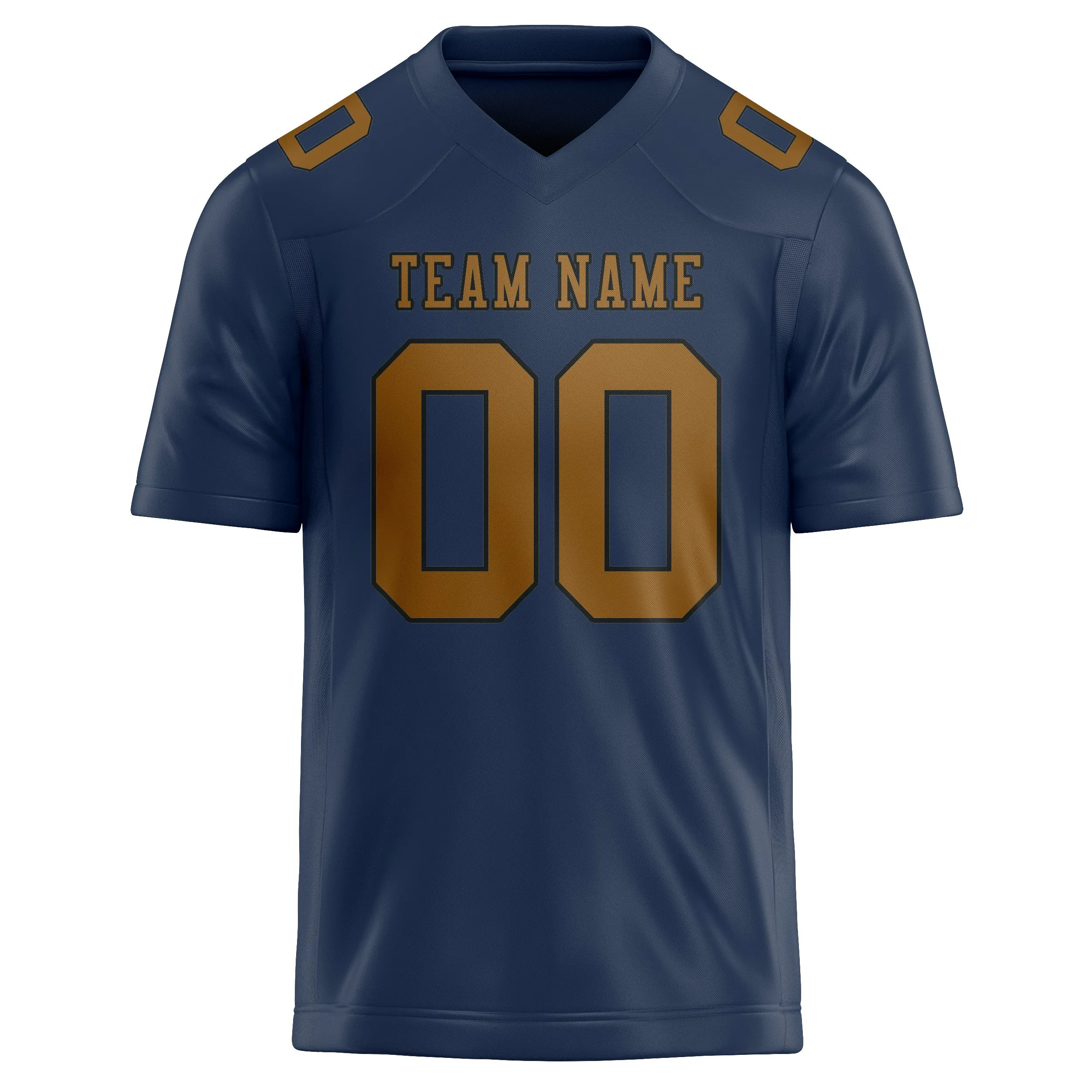 Custom Blue Khaki Football Jersey sold by Tailorly product image thumbnail 2