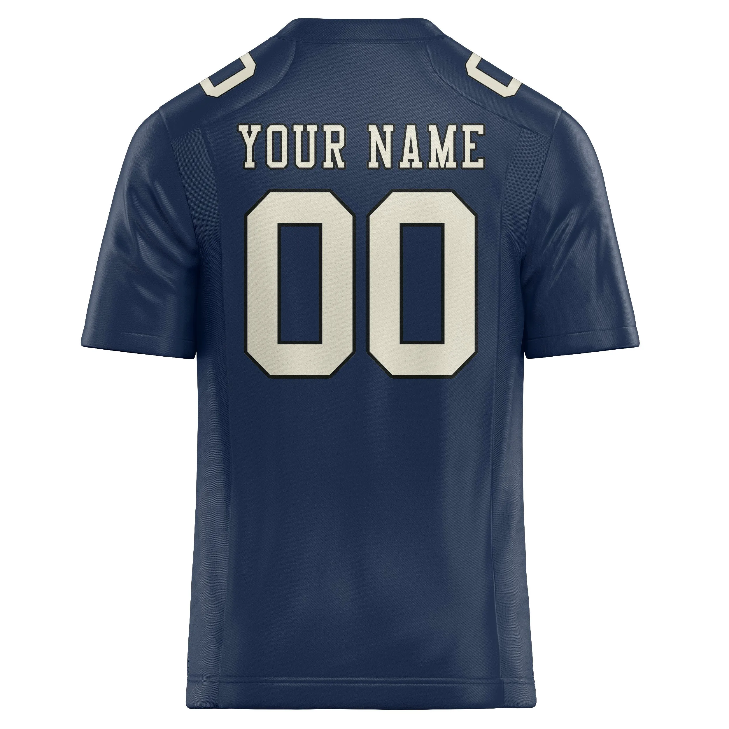 Custom Blue Cream Football Jersey sold by Tailorly product image thumbnail 3