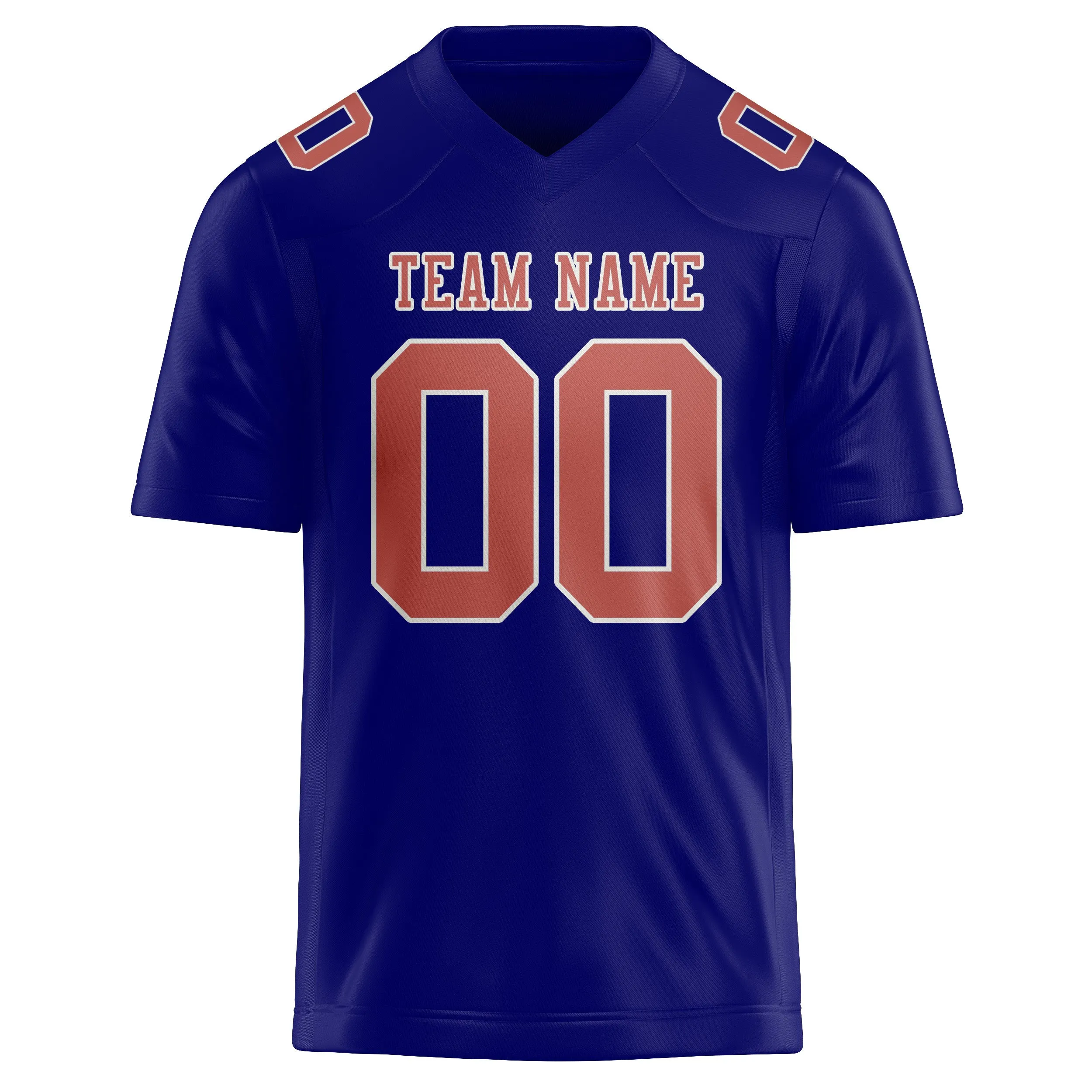 Custom Sky Blue Copper Rose Football Jersey sold by Tailorly product image thumbnail 2
