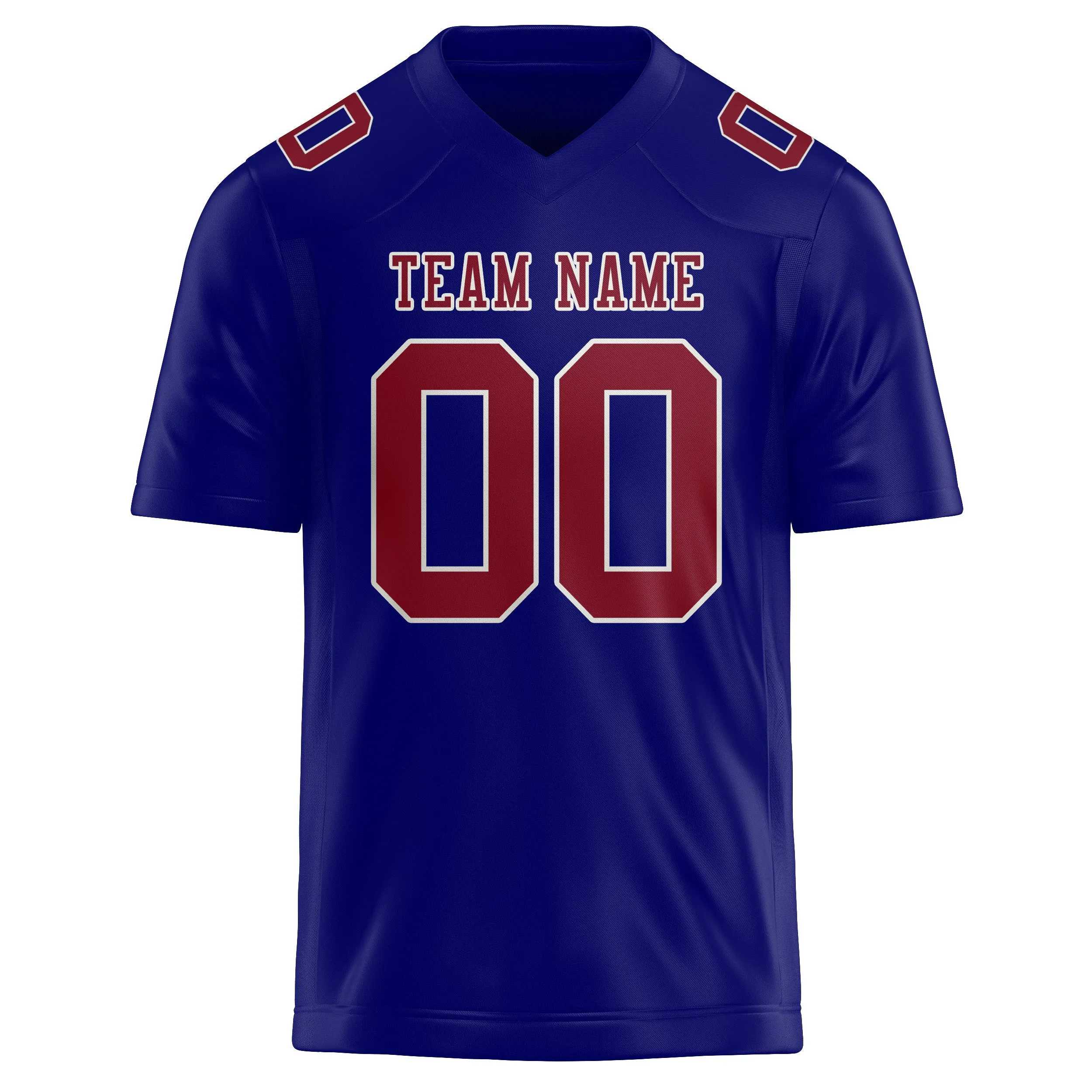 Custom Sky Blue Crimson Red Football Jersey sold by Tailorly product image thumbnail 2