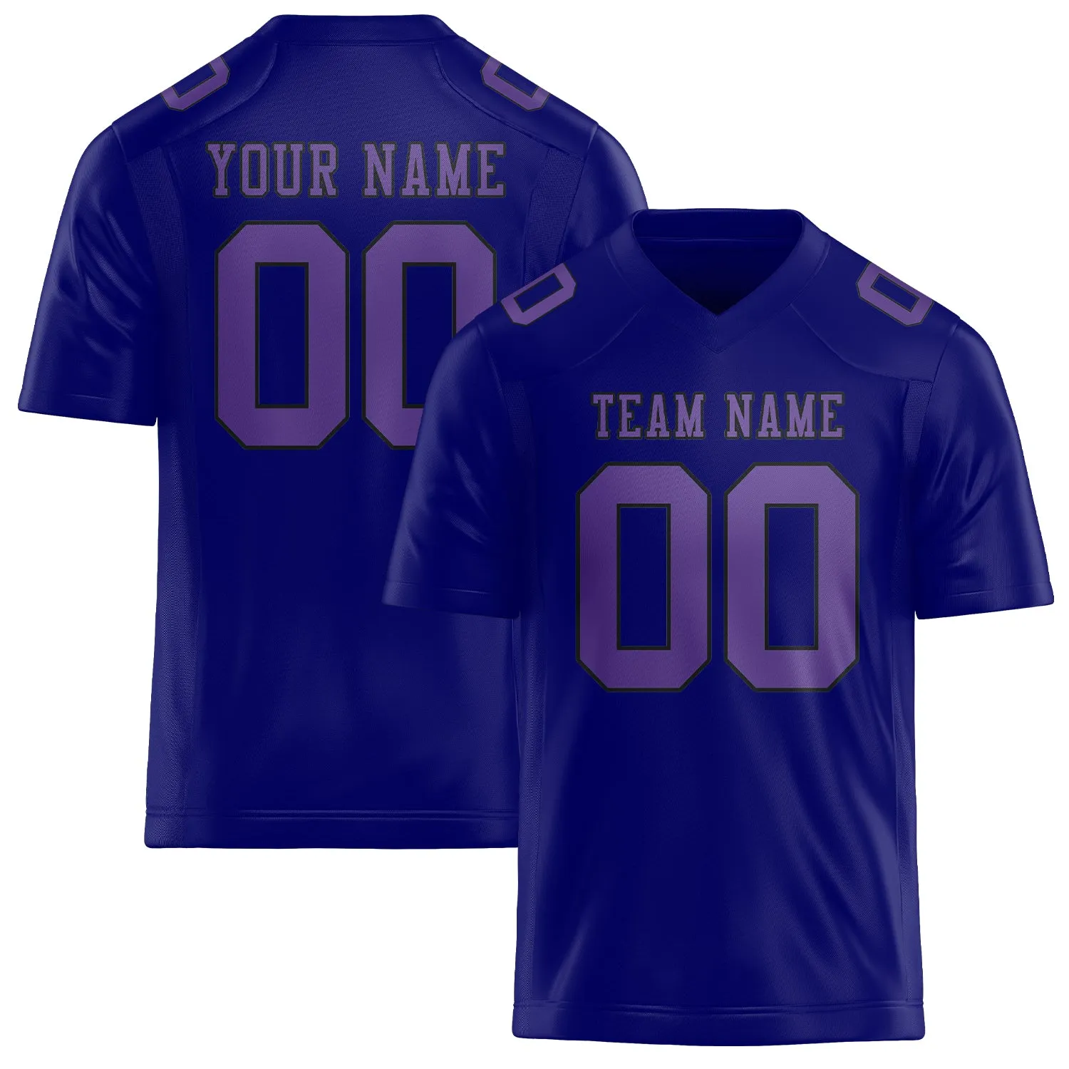 Custom Sky Blue Light Purple Football Jersey sold by Tailorly