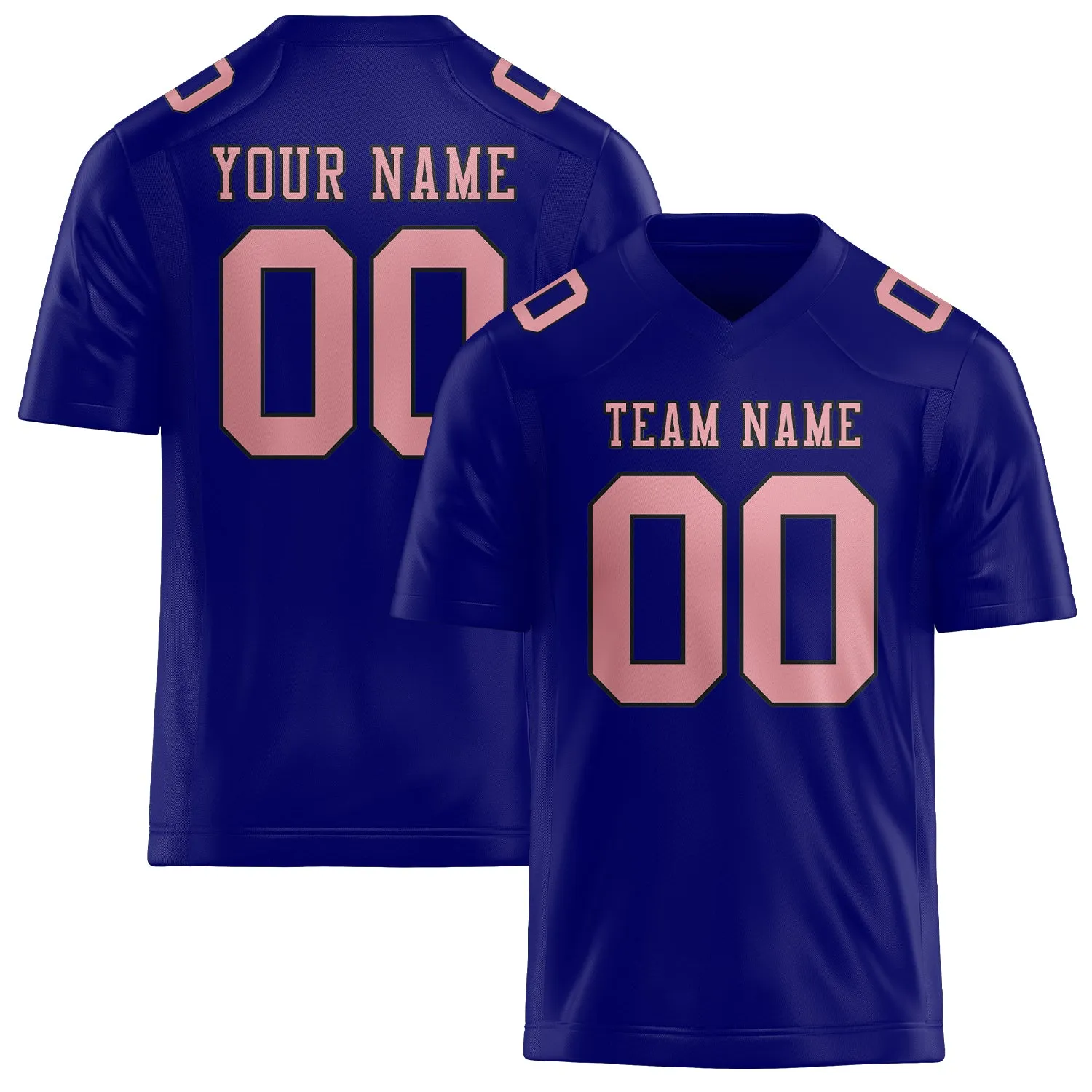 Custom Sky Blue Light Pink Football Jersey sold by Tailorly