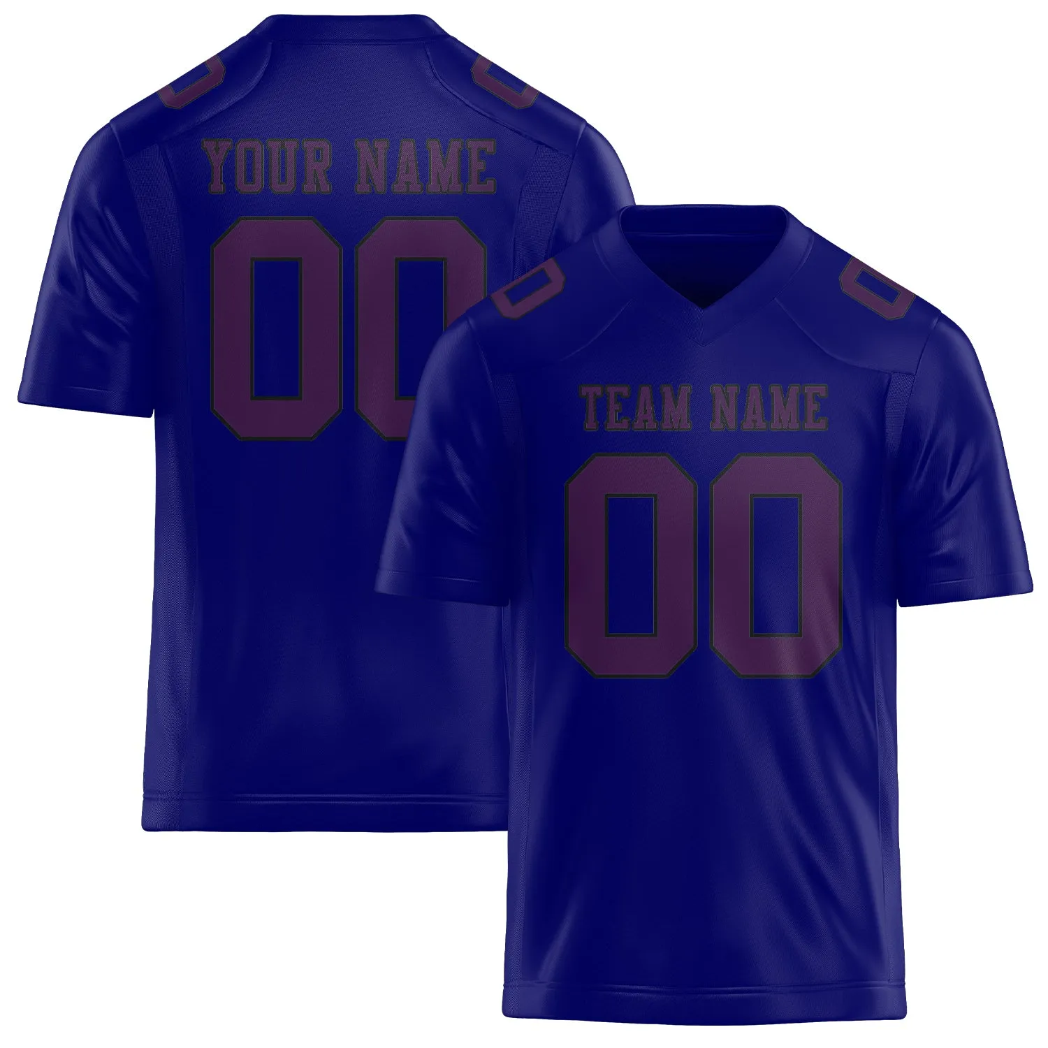 Custom Sky Blue Purple Football Jersey sold by Tailorly