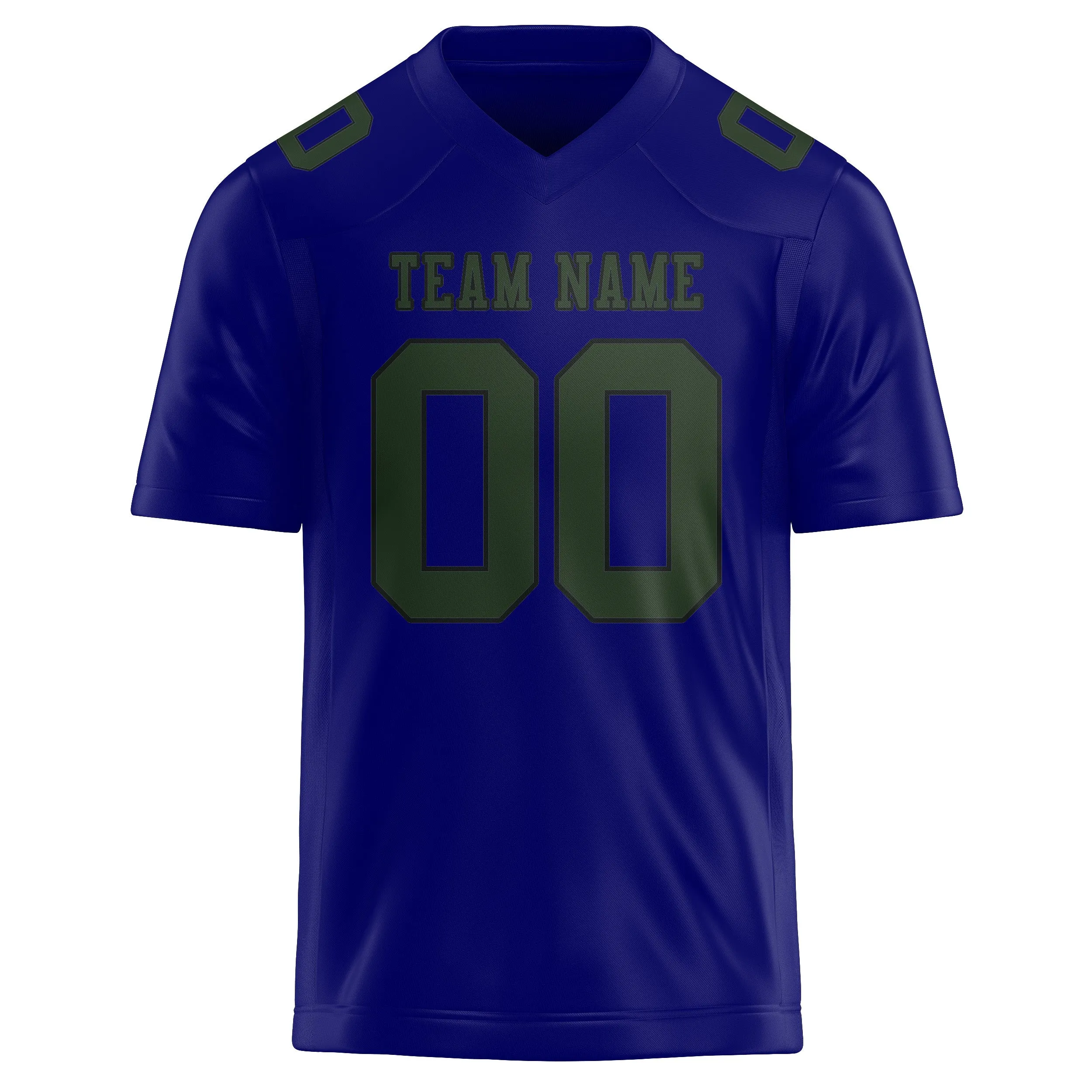 Custom Sky Blue Dark Green Football Jersey sold by Tailorly product image thumbnail 2