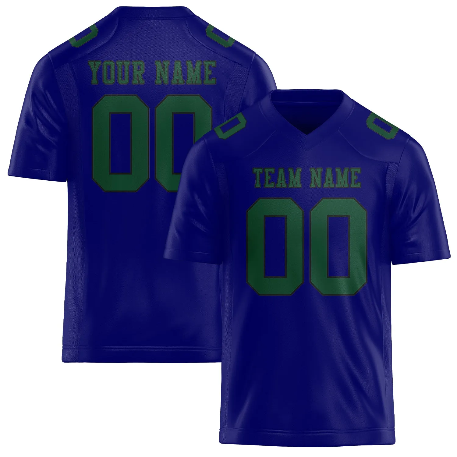 Custom Sky Blue Green Football Jersey sold by Tailorly