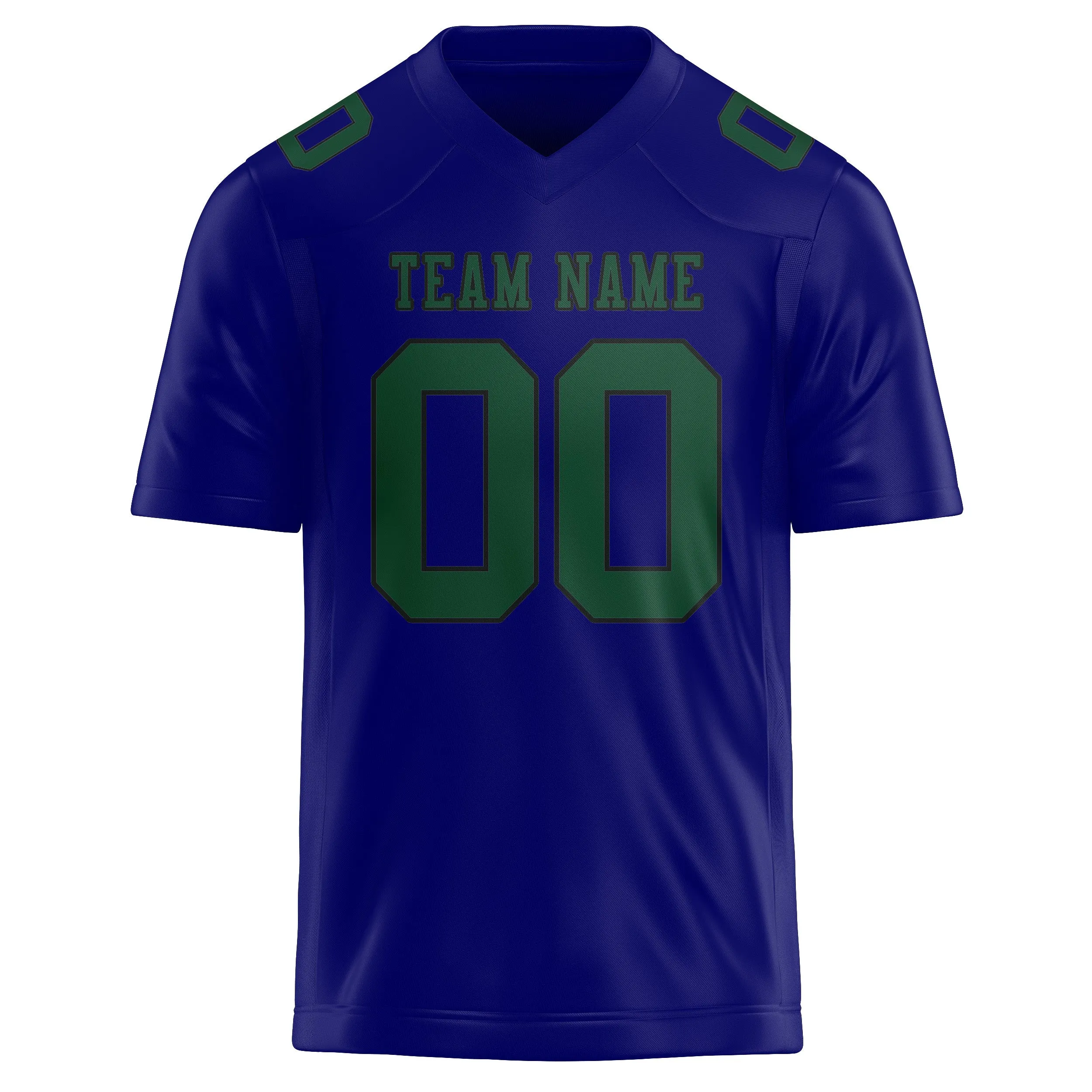 Custom Sky Blue Green Football Jersey sold by Tailorly product image thumbnail 2