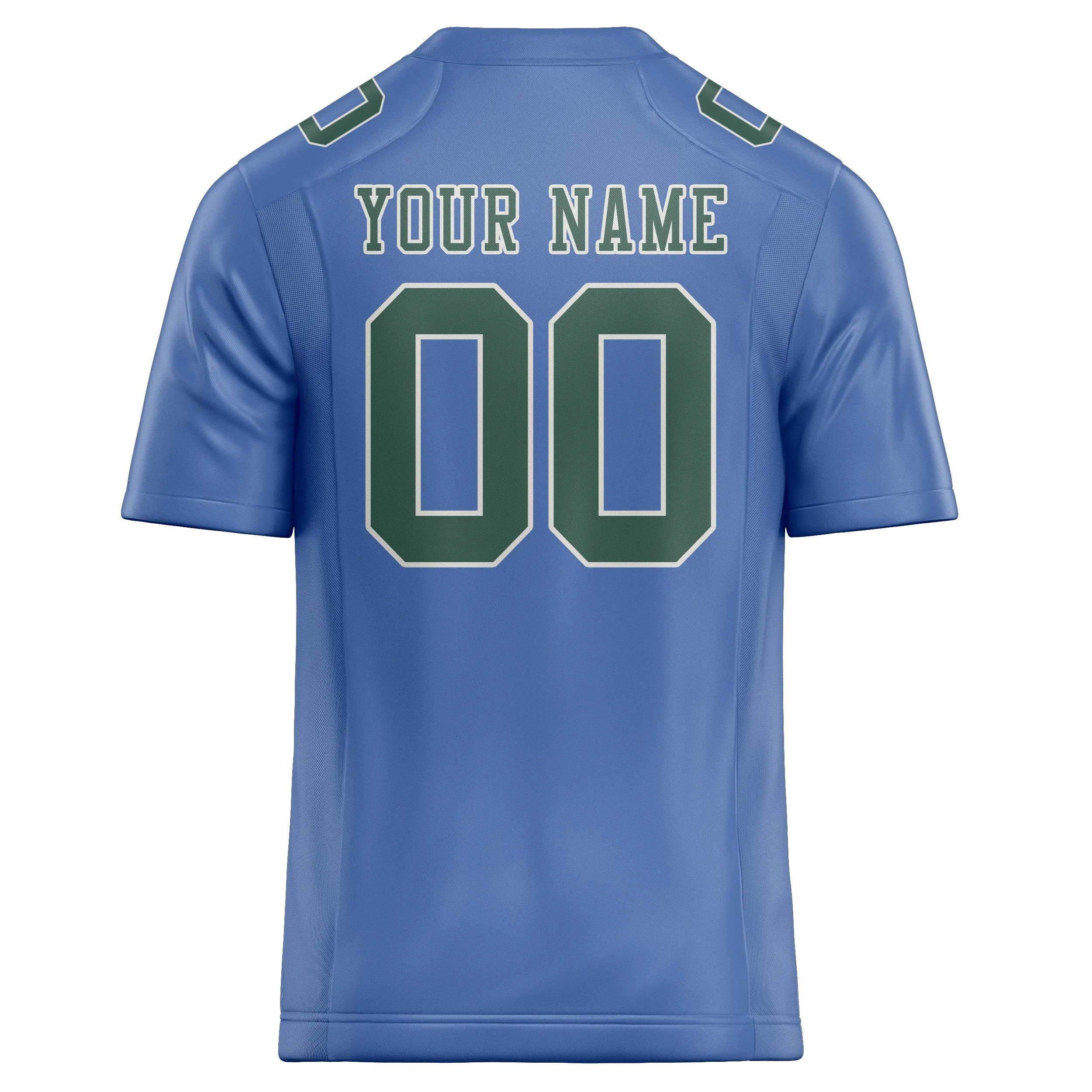 Custom Light Blue Blue Green Football Jersey sold by Tailorly product image thumbnail 3