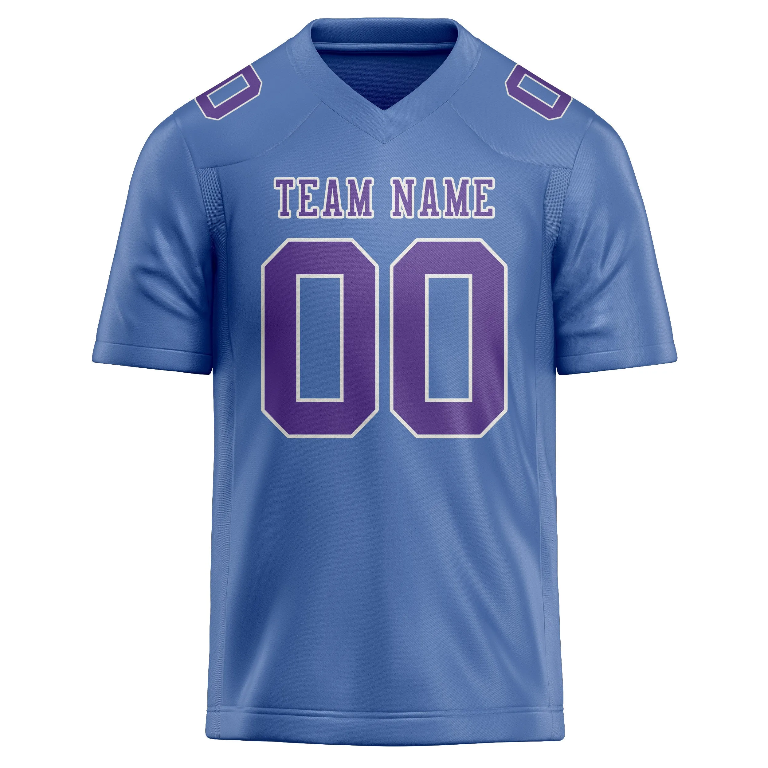 Custom Light Blue Light Purple Football Jersey sold by Tailorly product image thumbnail 2