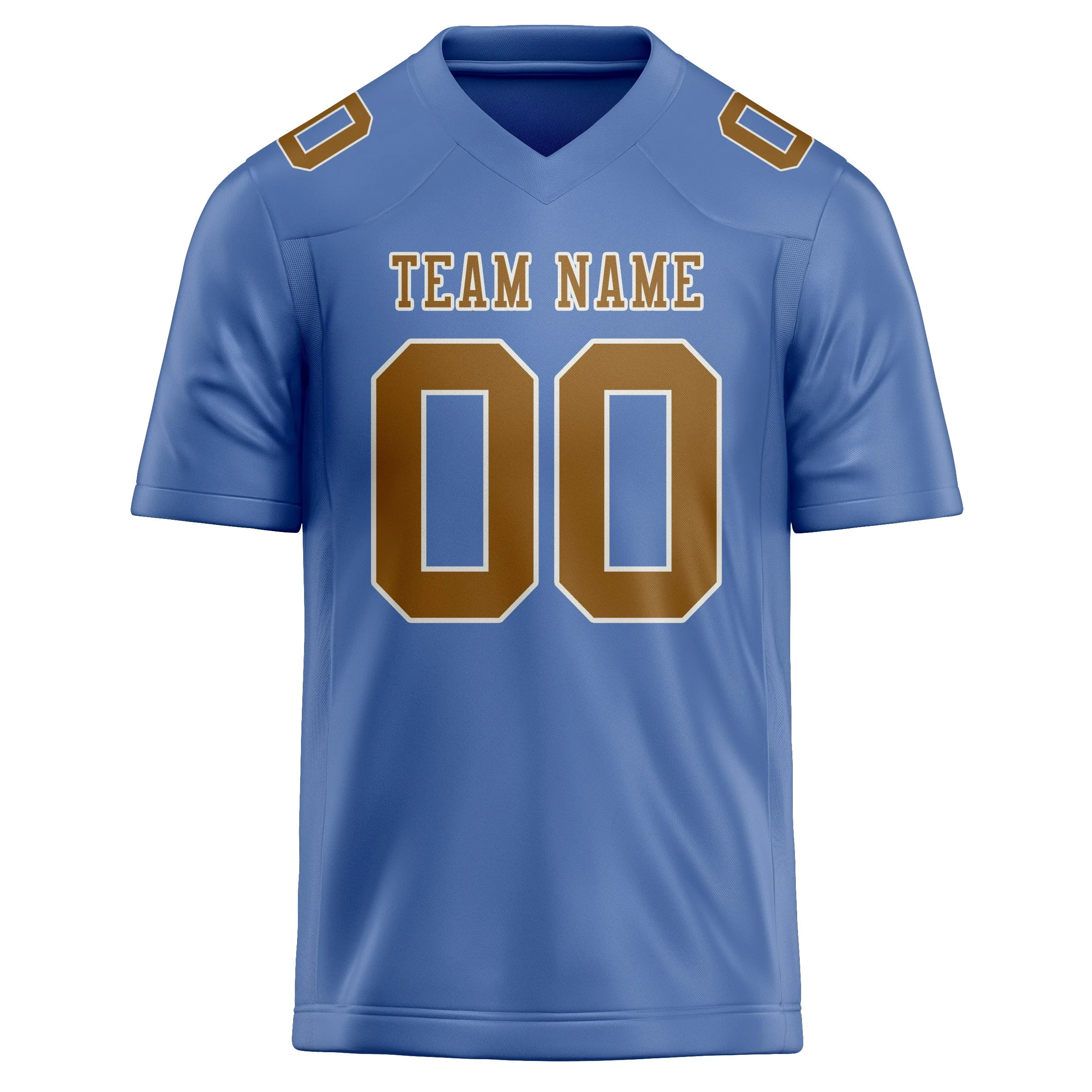 Custom Light Blue Khaki Football Jersey sold by Tailorly product image thumbnail 2