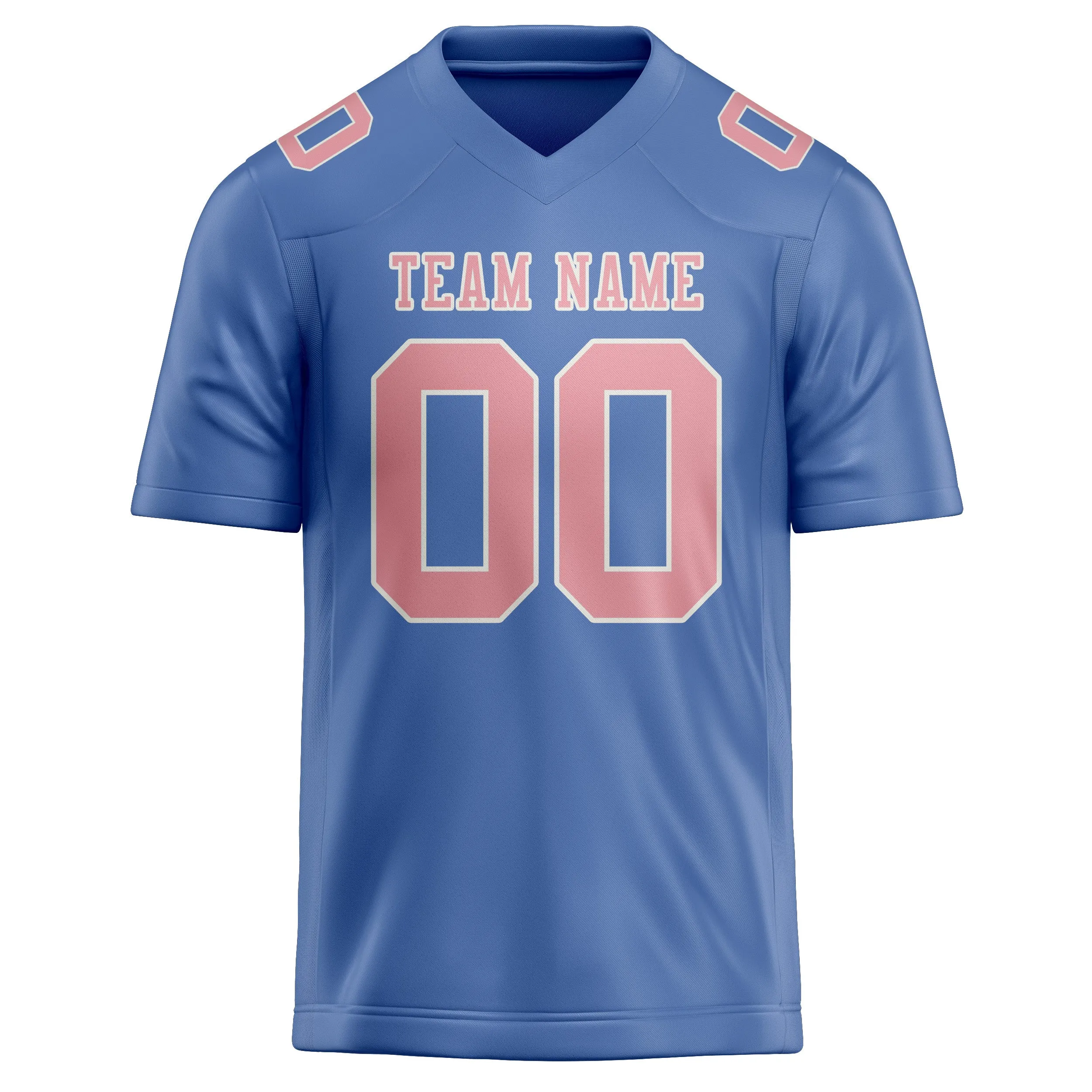Custom Light Blue Light Pink Football Jersey sold by Tailorly product image thumbnail 2