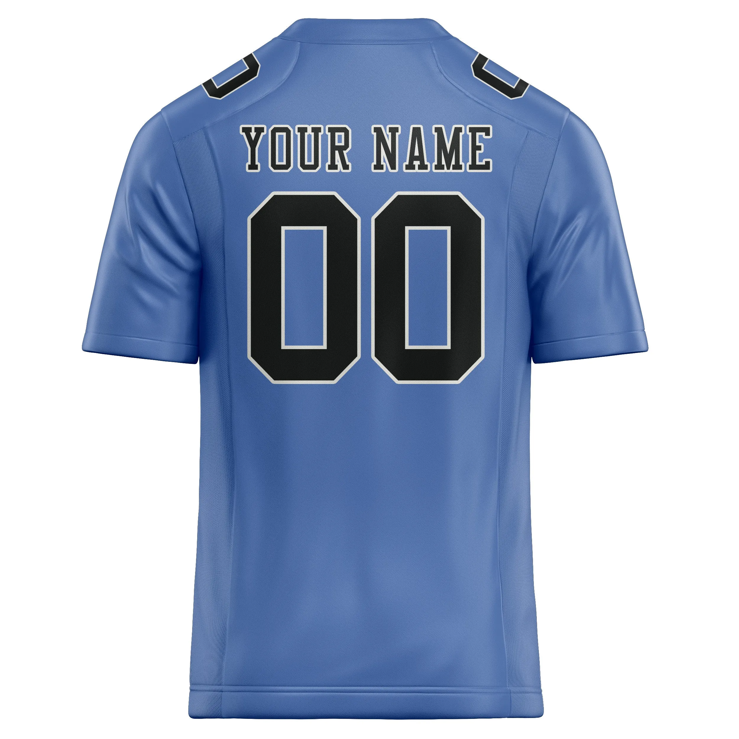 Custom Light Blue Black Football Jersey sold by Tailorly product image thumbnail 3