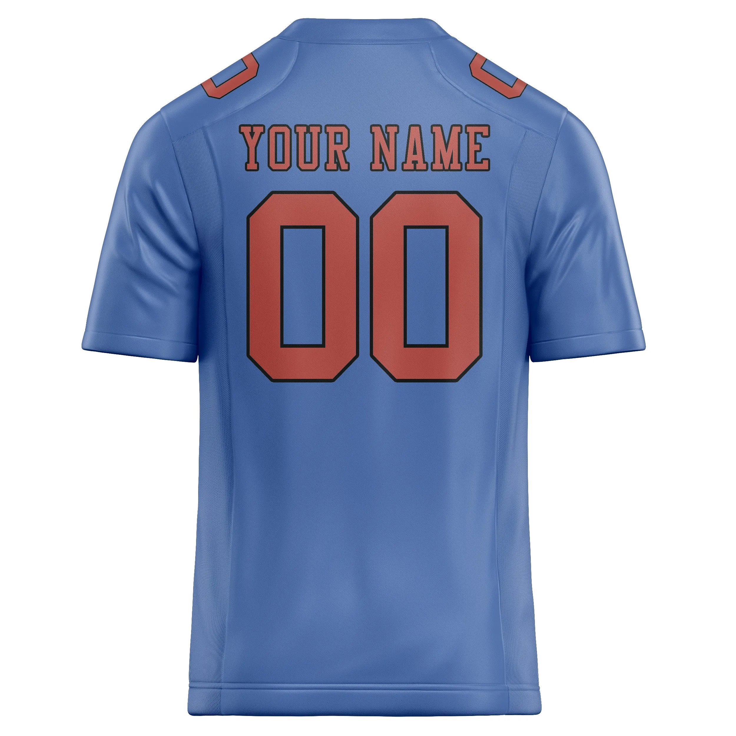 Custom Light Blue Copper Rose Football Jersey sold by Tailorly product image thumbnail 3