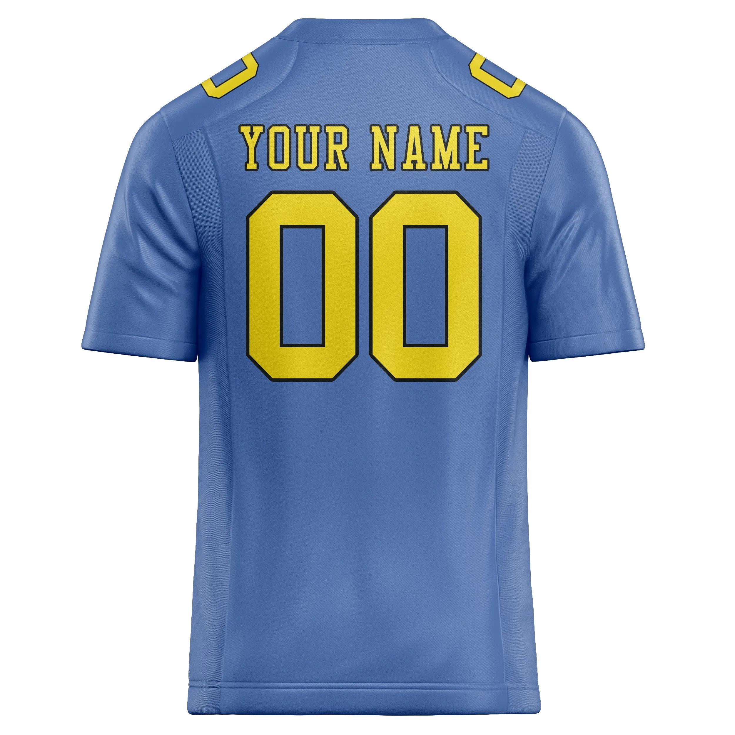 Custom Light Blue Light Yellow Football Jersey sold by Tailorly product image thumbnail 3