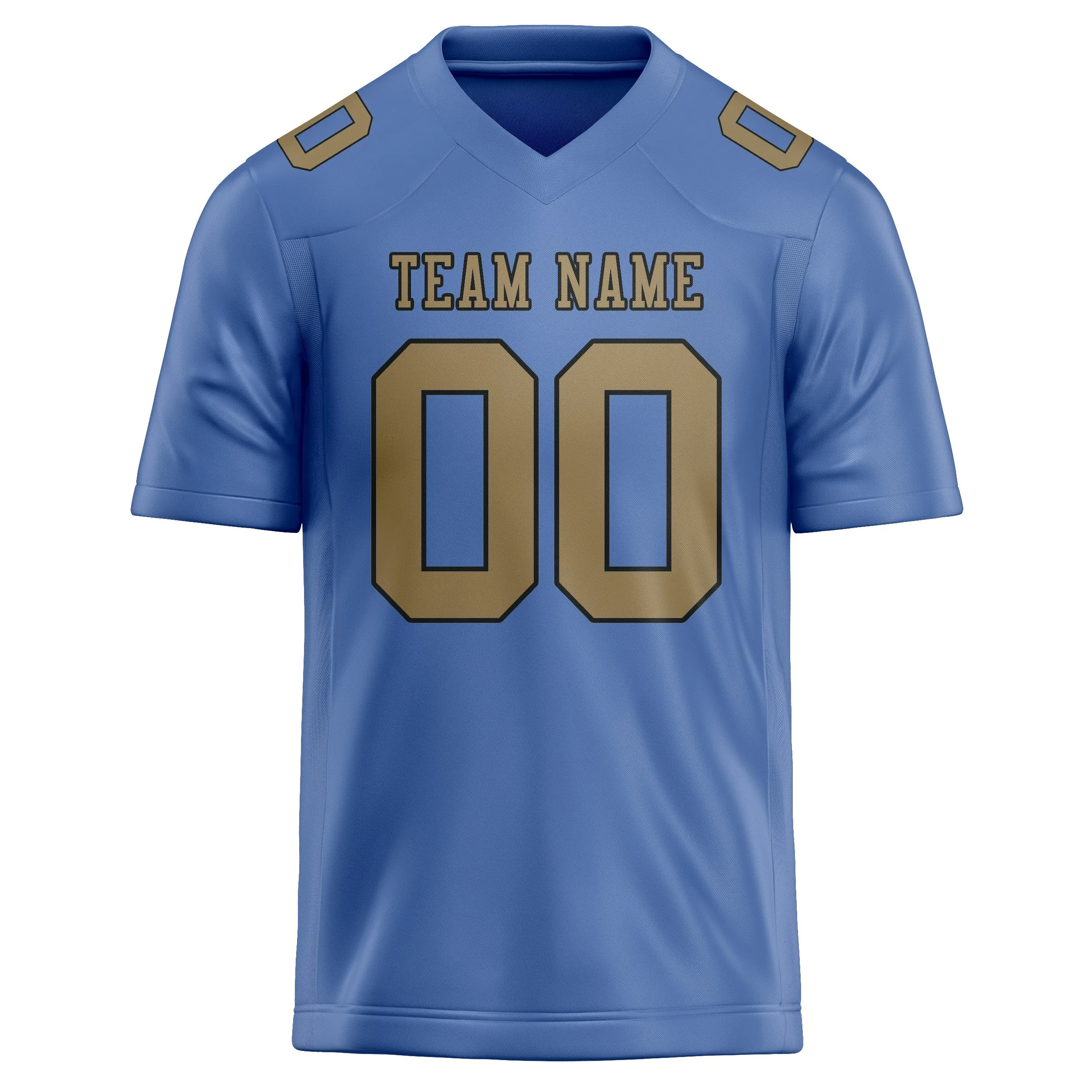 Custom Light Blue Light Khaki Football Jersey sold by Tailorly product image thumbnail 2