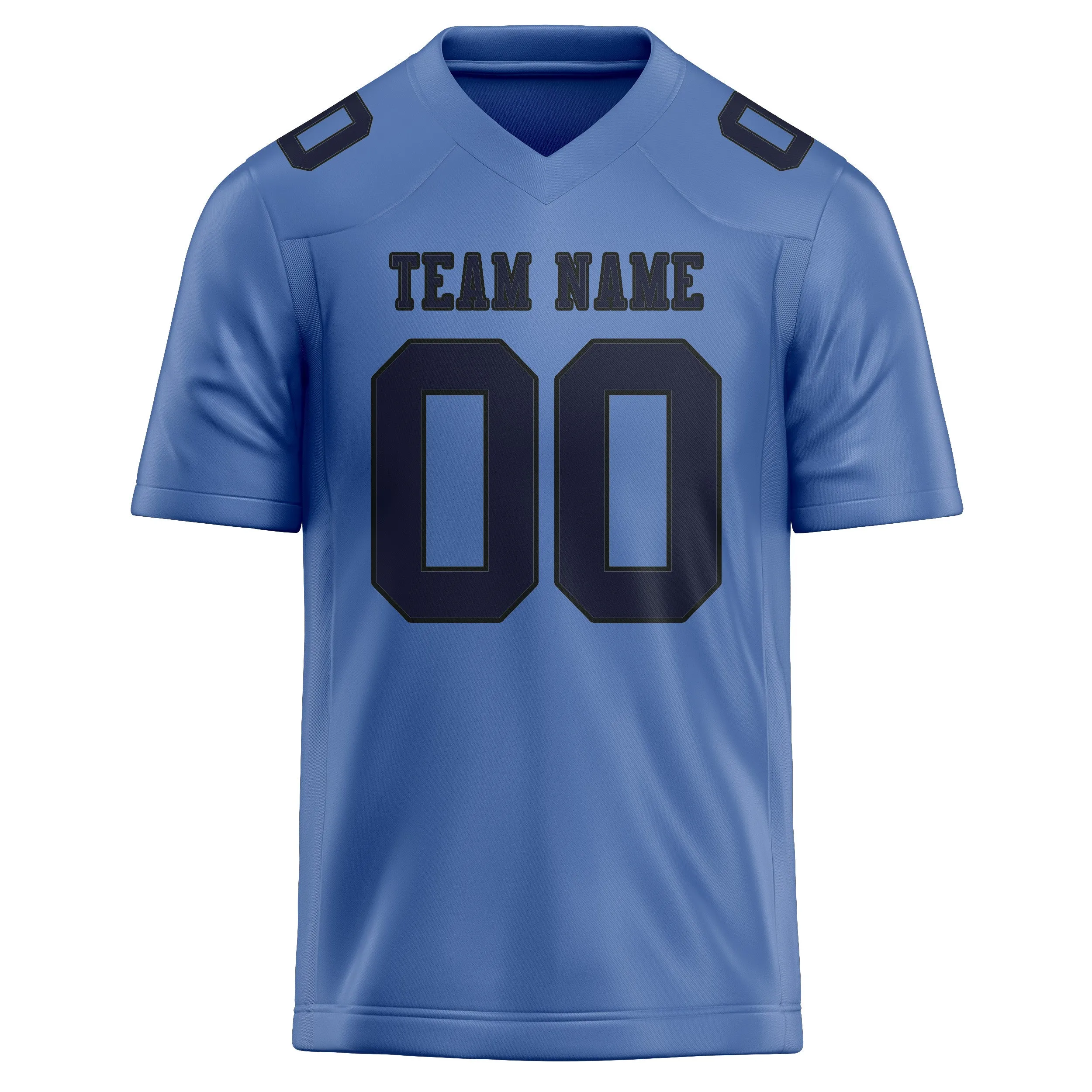 Custom Light Blue Navy Football Jersey sold by Tailorly product image thumbnail 2