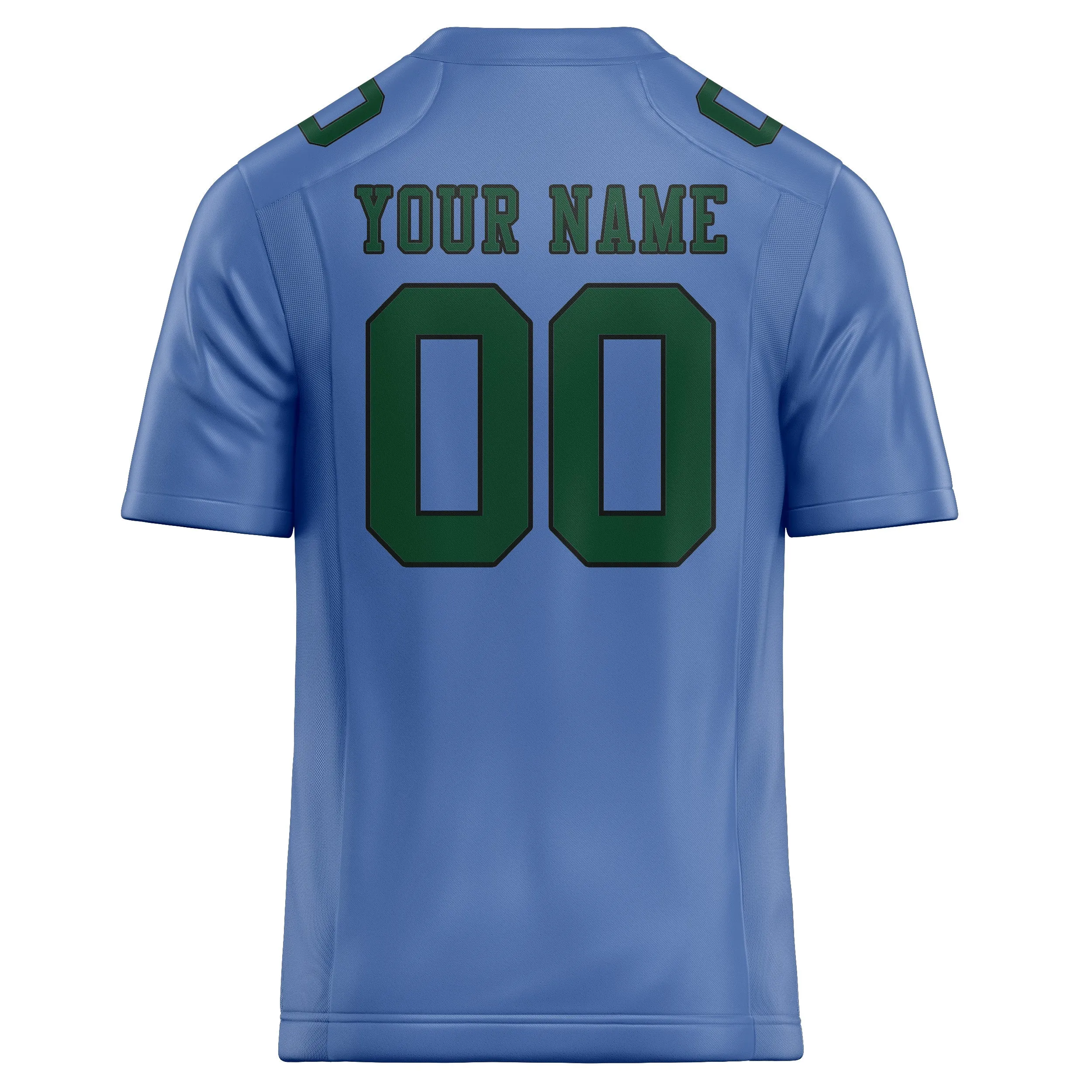 Custom Light Blue Green Football Jersey sold by Tailorly product image thumbnail 3