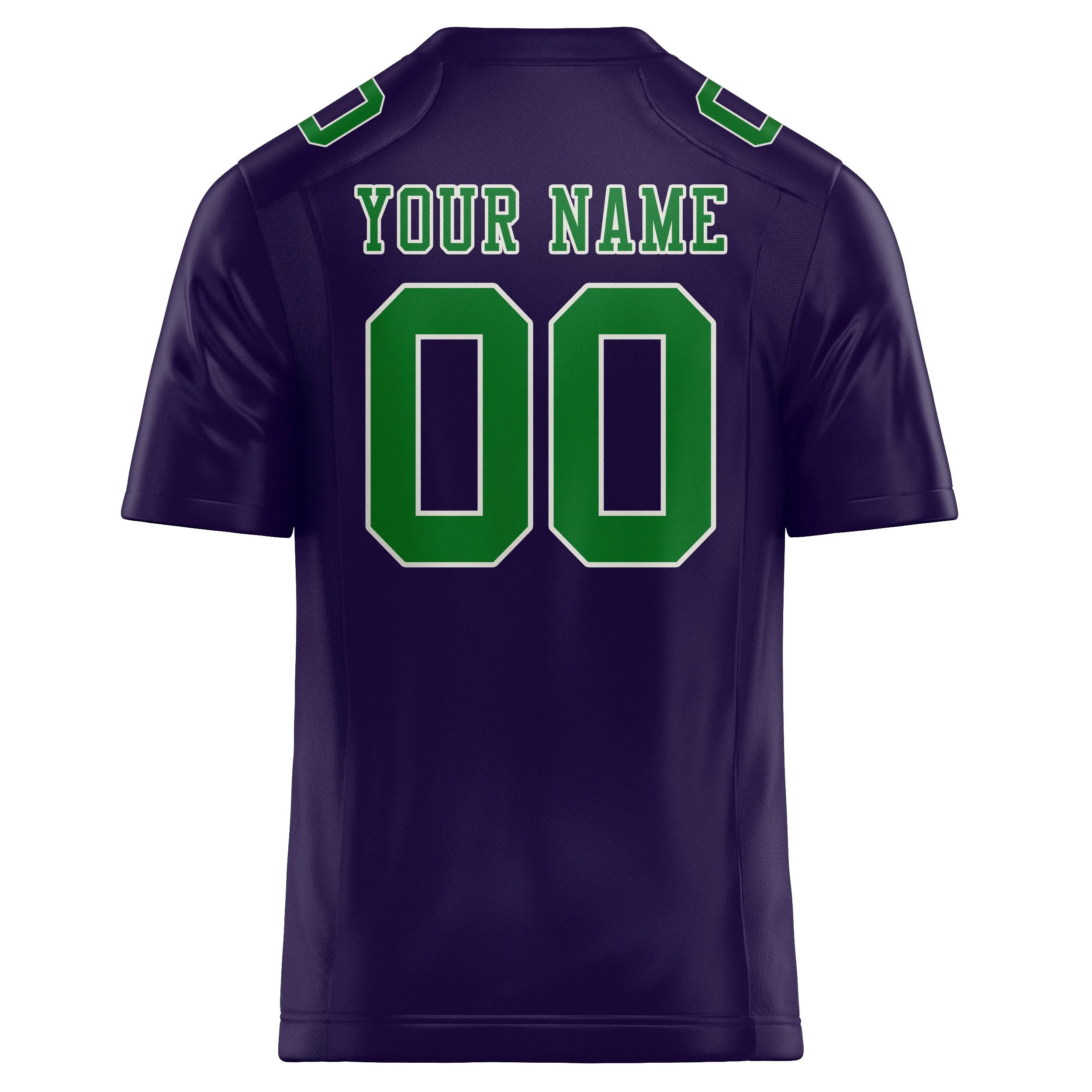 Custom Purple Emerald Green Football Jersey sold by Tailorly product image thumbnail 3