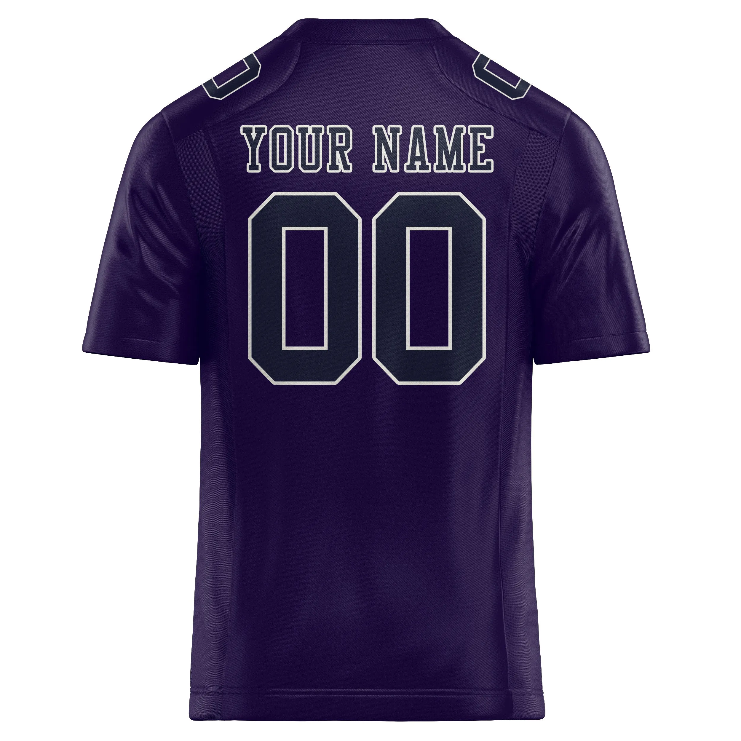 Custom Purple Navy Football Jersey sold by Tailorly product image thumbnail 3