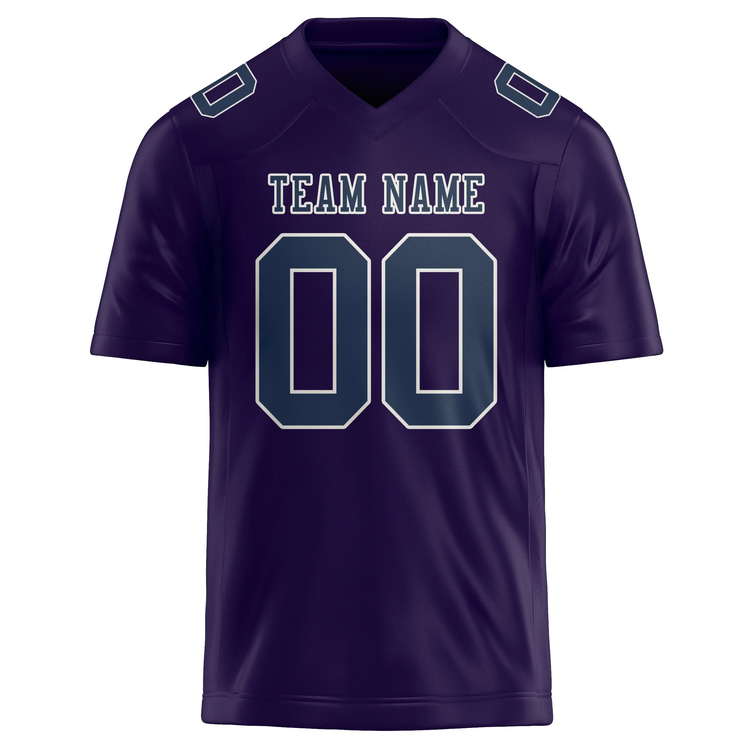 Custom Purple Blue Football Jersey sold by Tailorly product image thumbnail 2